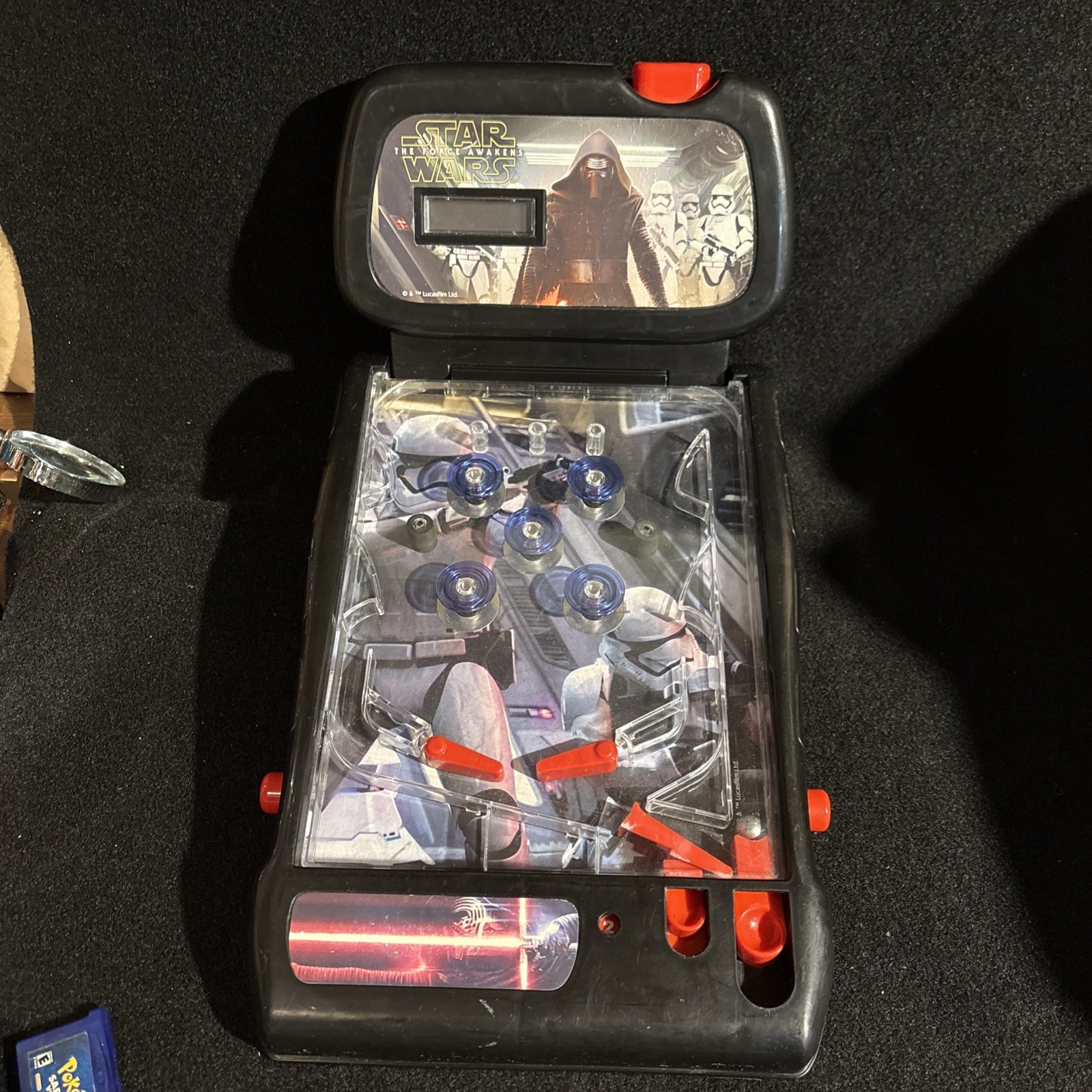 Star Wars The Force Awakens Pinball Machine Toy 2009 Works. Lights & Sounds