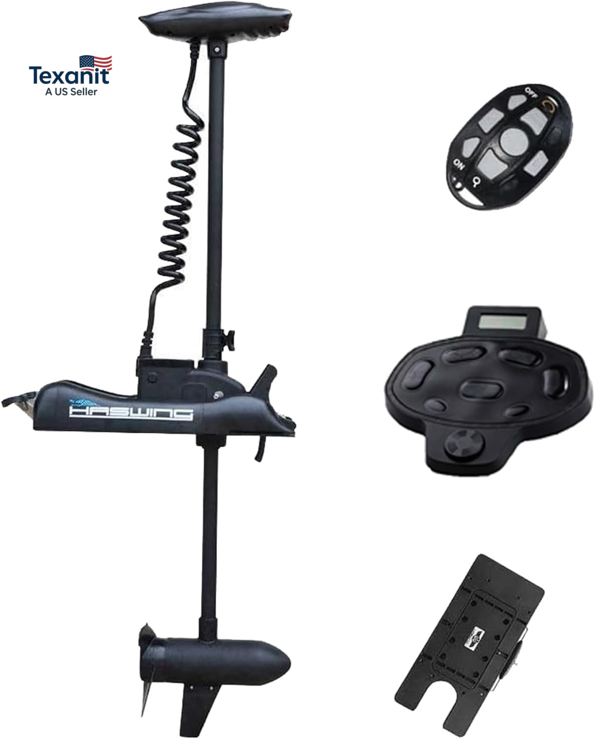 Haswing Caymanb Electric Bow Mount 12V Saltwater & Freshwater Trolling Motor - 5