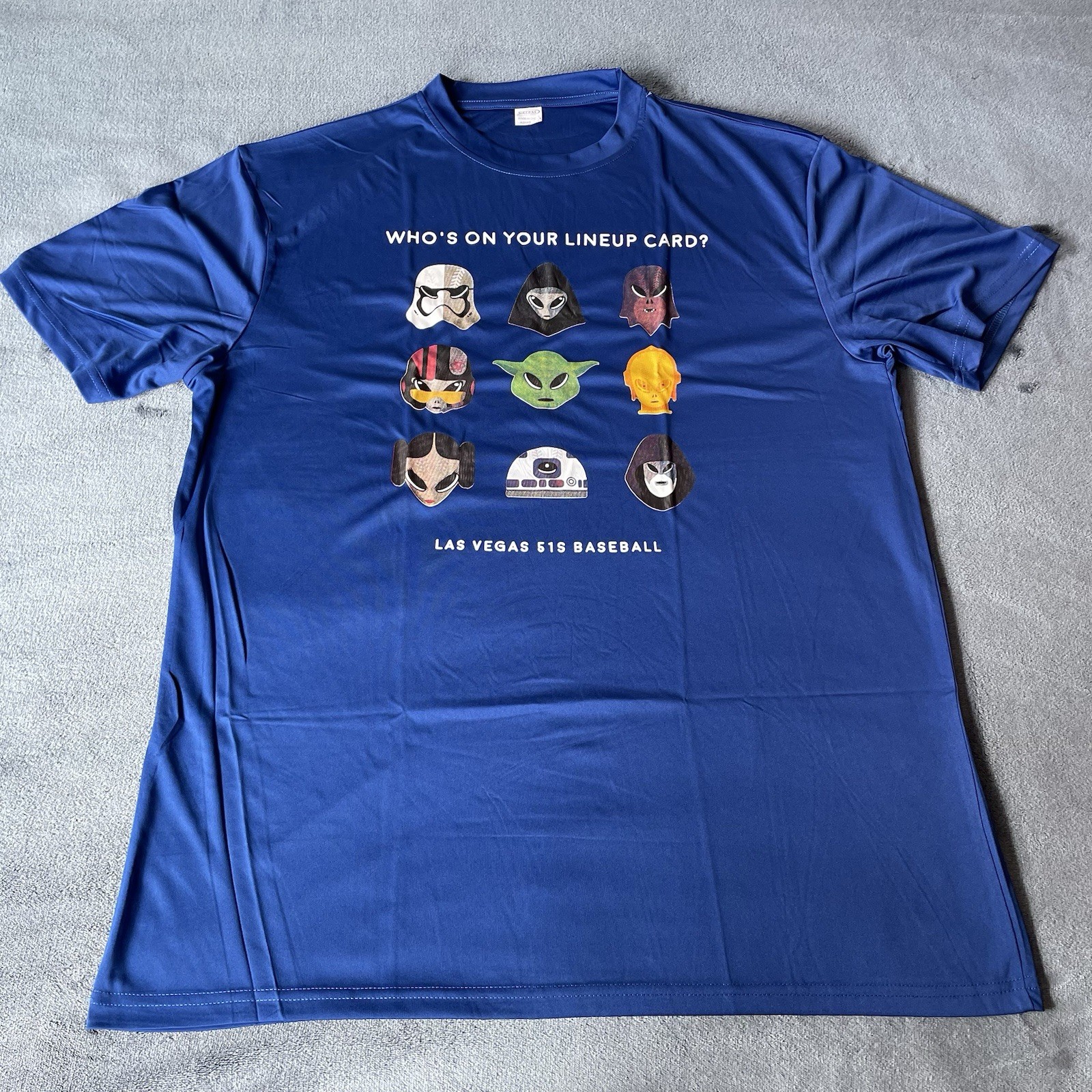 Las Vegas 51’s Star Wars Short Sleeve Blue T-Shirt SGA XL