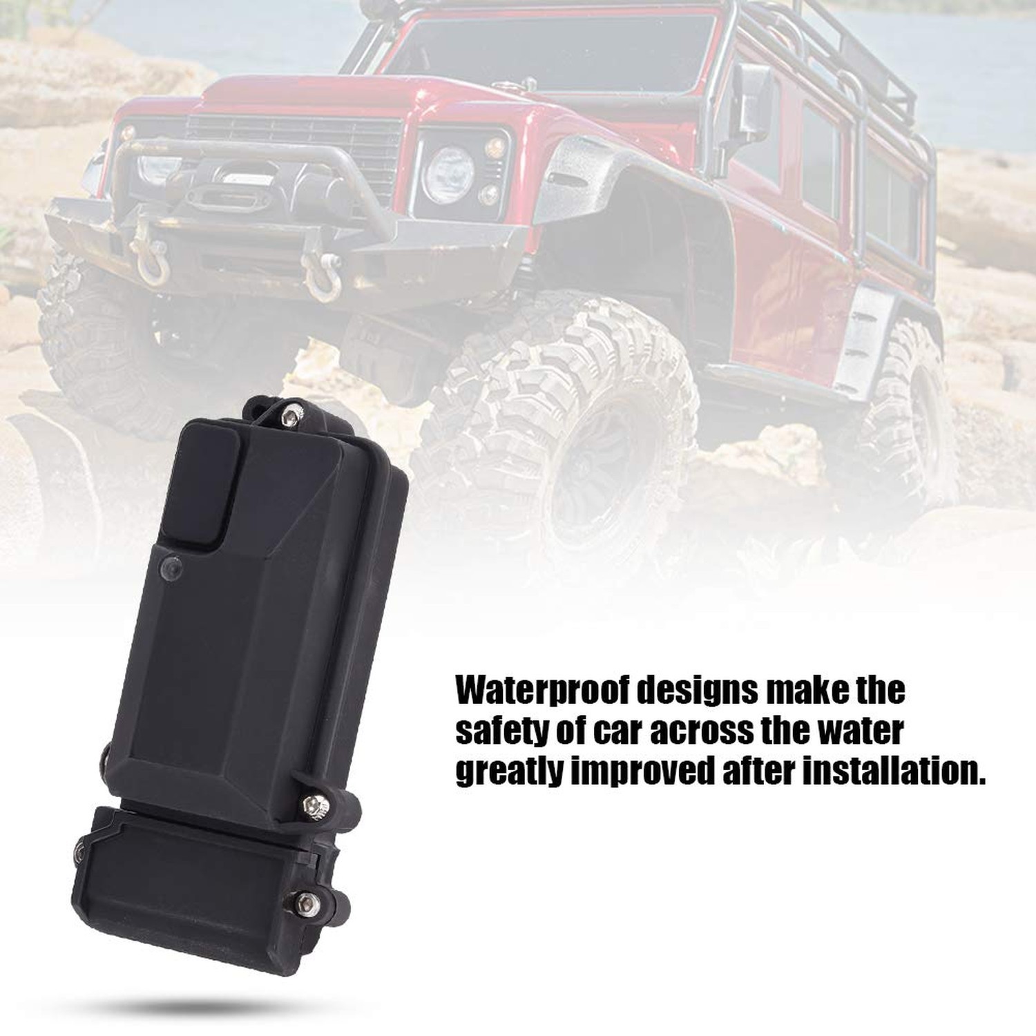 Smich RC Car Receiver Box, RC Receiver Box Protection Waterproof Easy to Inst...