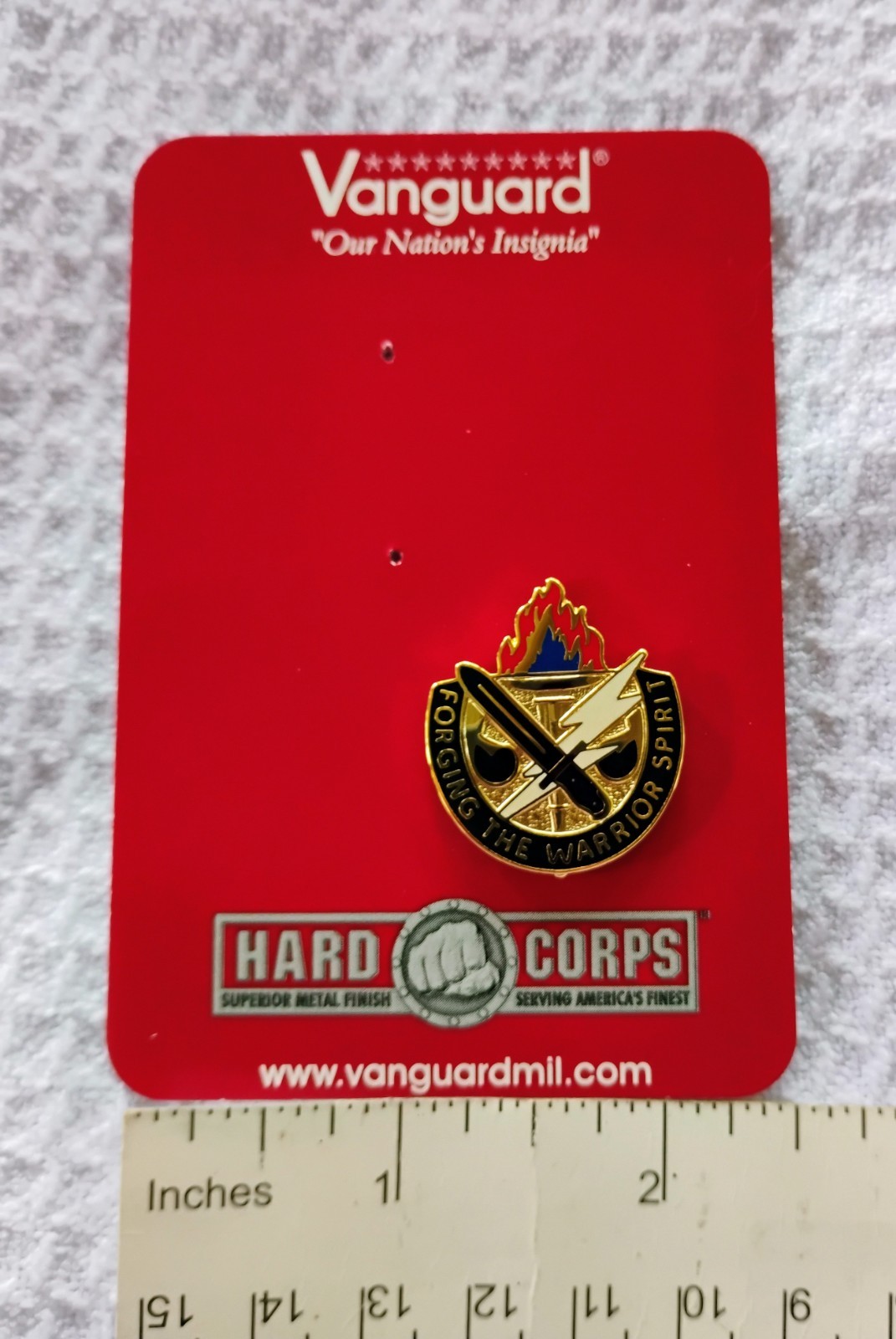 Forging The Warrior Spirit Pin Vanguard