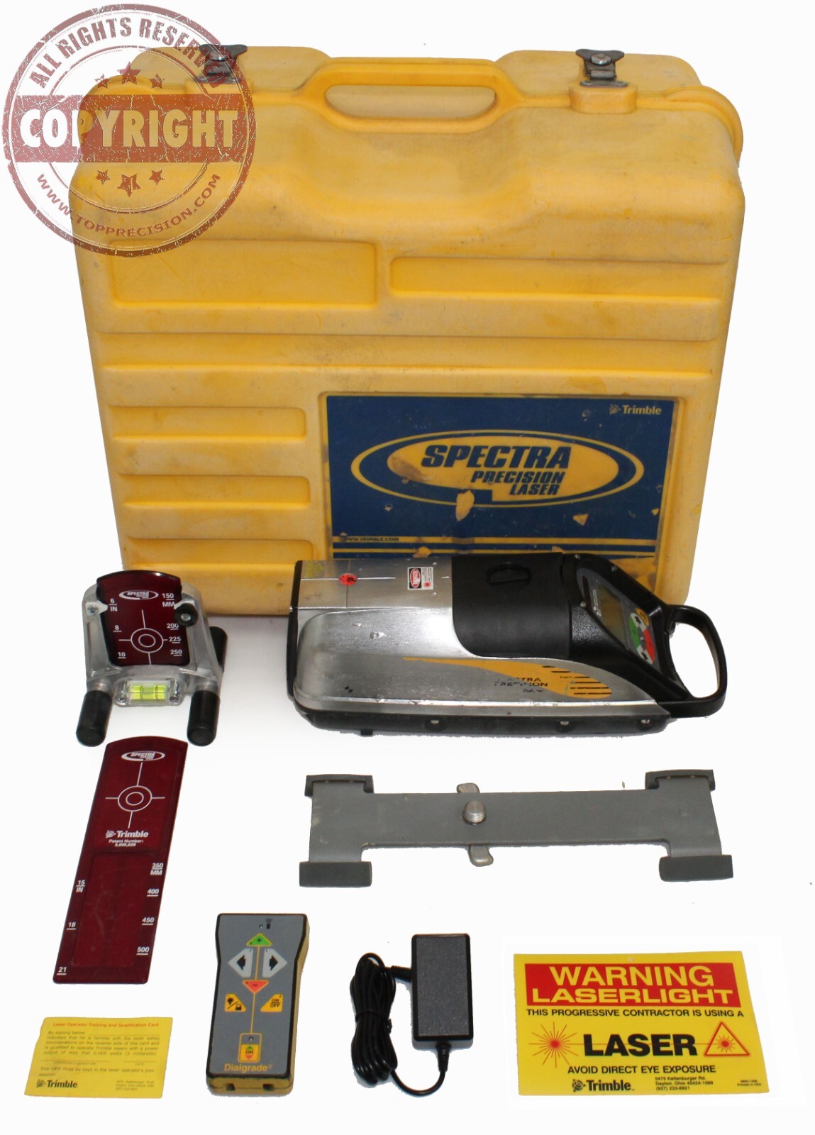 SPECTRA PRECISION 1285 PIPE LASER LEVEL,DIALGRADE,TRIMBLE,TOPCON,AGL,TRANSIT