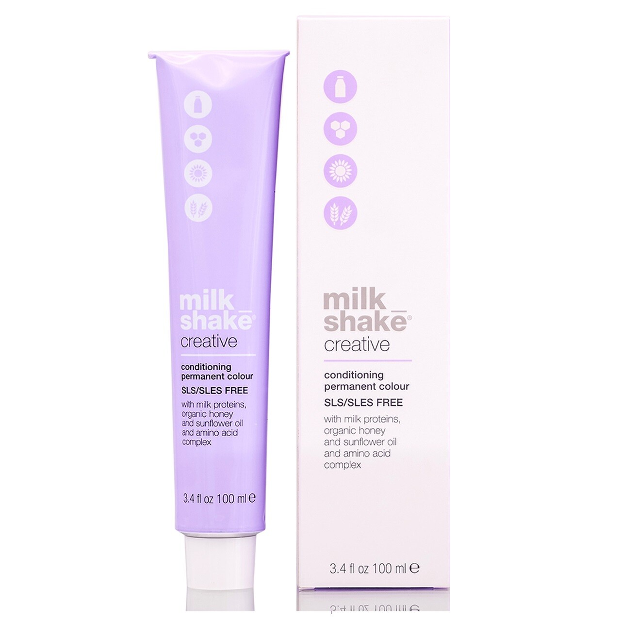 Milk Shake Creative 6.01/6NA Natural Ash Dark Blonde Permanent Color 3.4oz 100ml