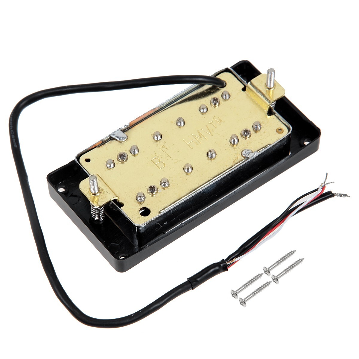 Electric Guitar Sealed Double Coil Humbucker Pickups Black Frame For LP Chrome