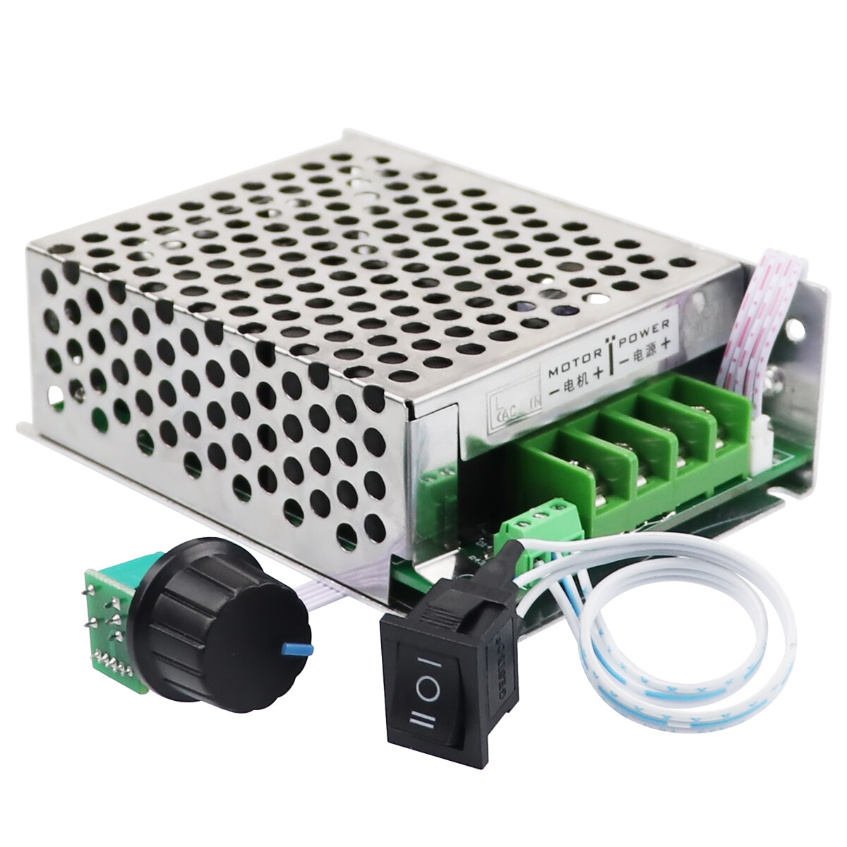 12V 24V 36V 40A PWM DC Brush Motor Speed Regulator with Reversible CW CCW Switch