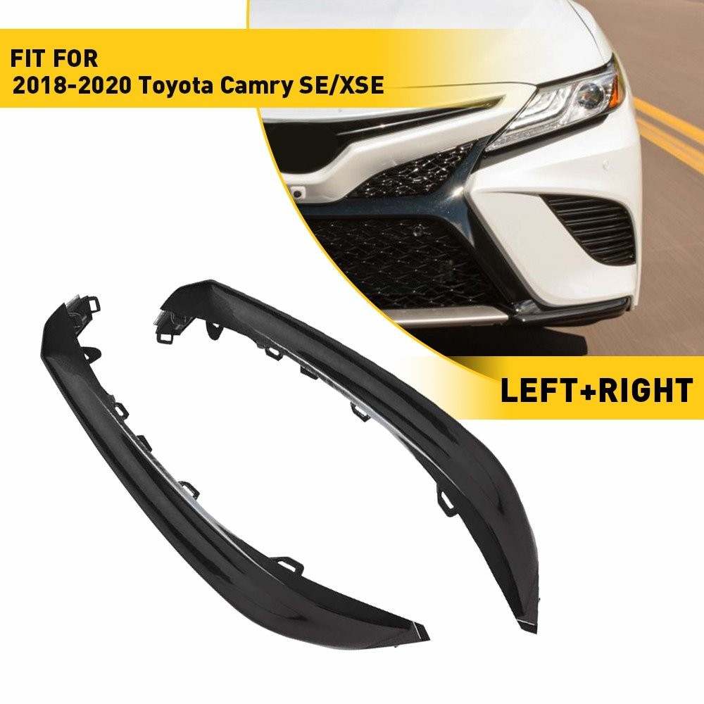 For 2018-2020 Toyota Camry SE/XSE Front Left+Right Bumper Grille Trim Molding US