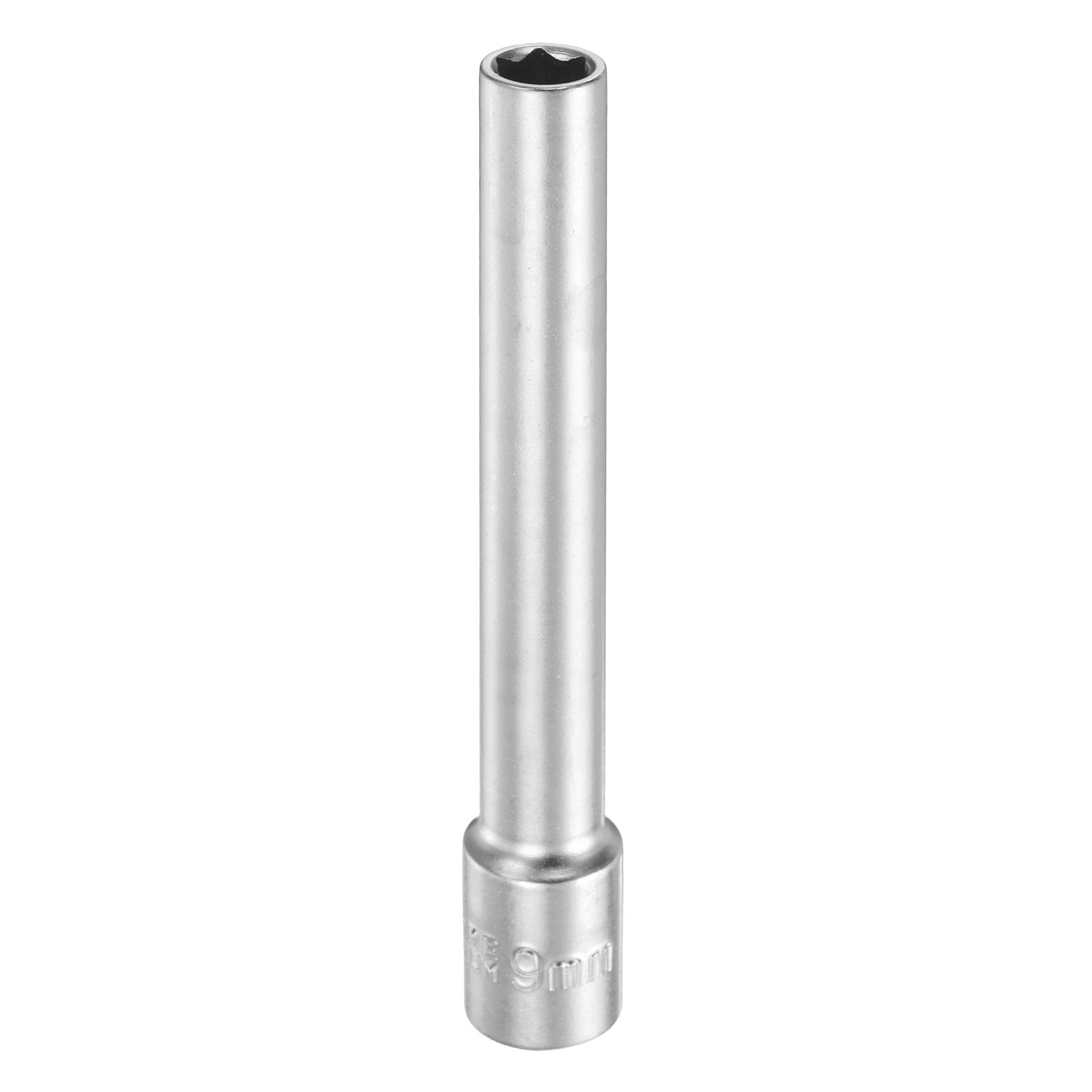 6 Points Deep Socket 3/8" Drive 9mm Nickel Plating Flip Sleeve 4.7" Long