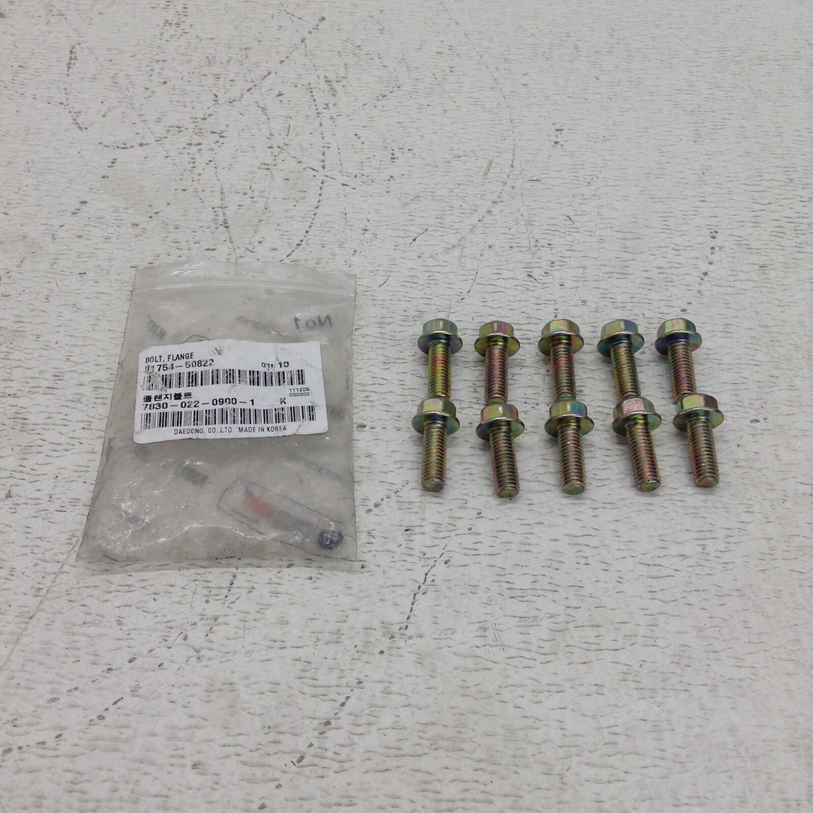 Daedong Kioti 01754-50822 Flange Bolt 0175450822 01754 Lot of 10 New (TSC)