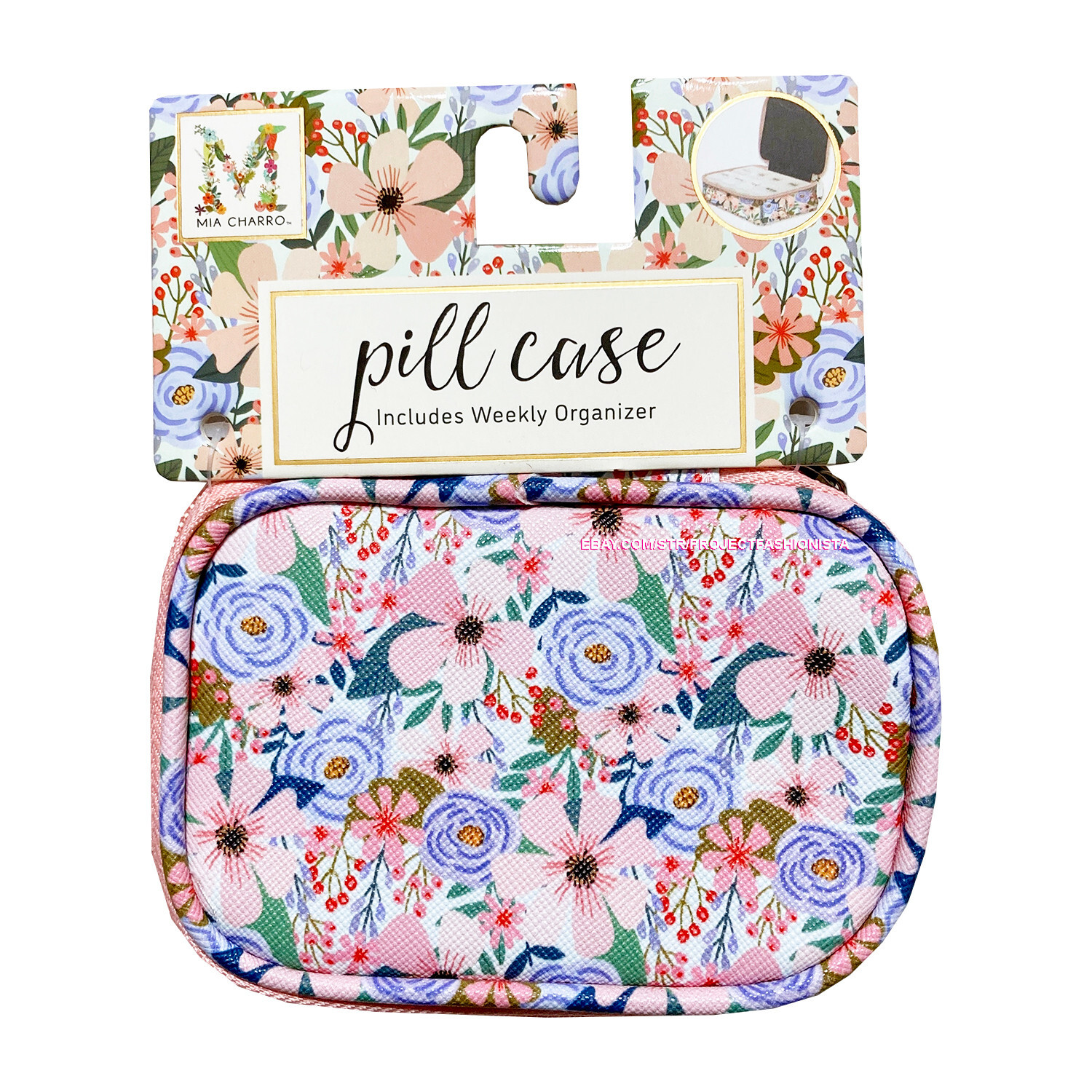 Mia Charro Floral Pill Case w Organizer Fashion