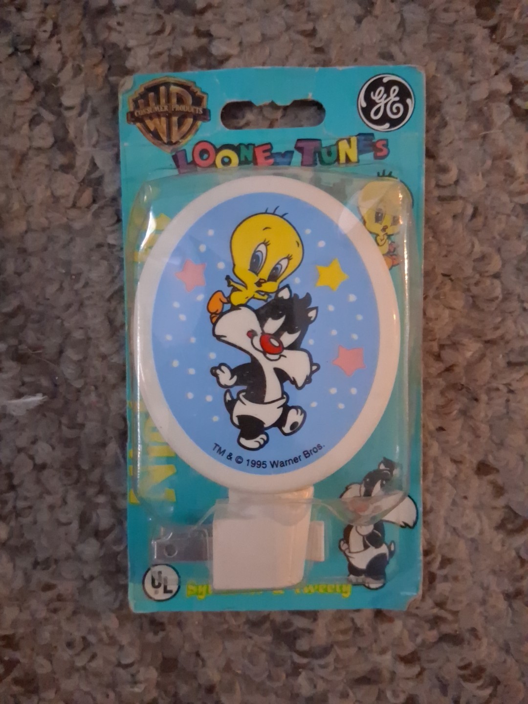 Vintage 1995 GE Looney Tunes Tweety Sylvester Night Light Brand NEW