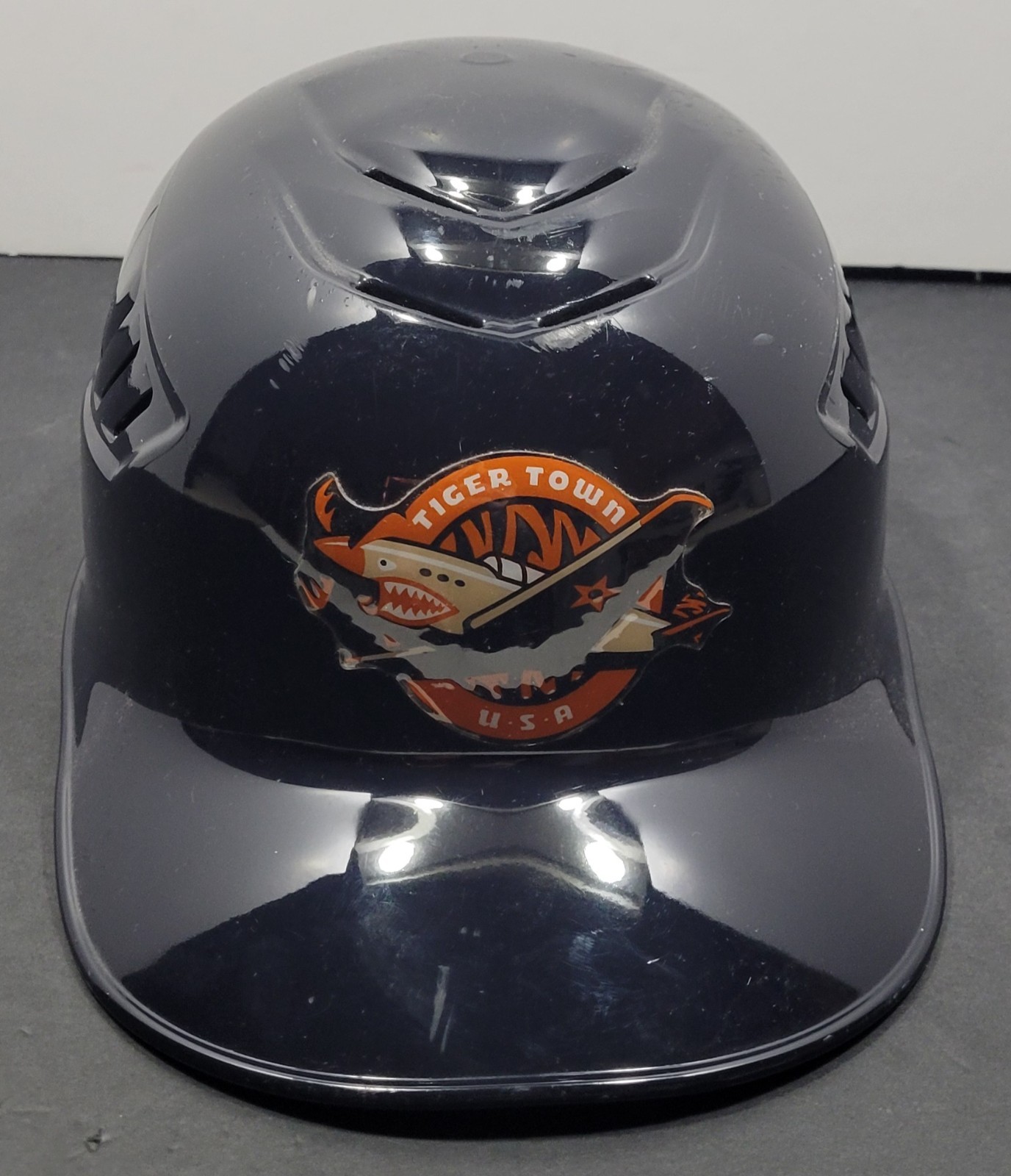 Rawlings Authentic Batting Helmet Lakeland Flying Tigers Tiger Town USA Sz 7 3/8