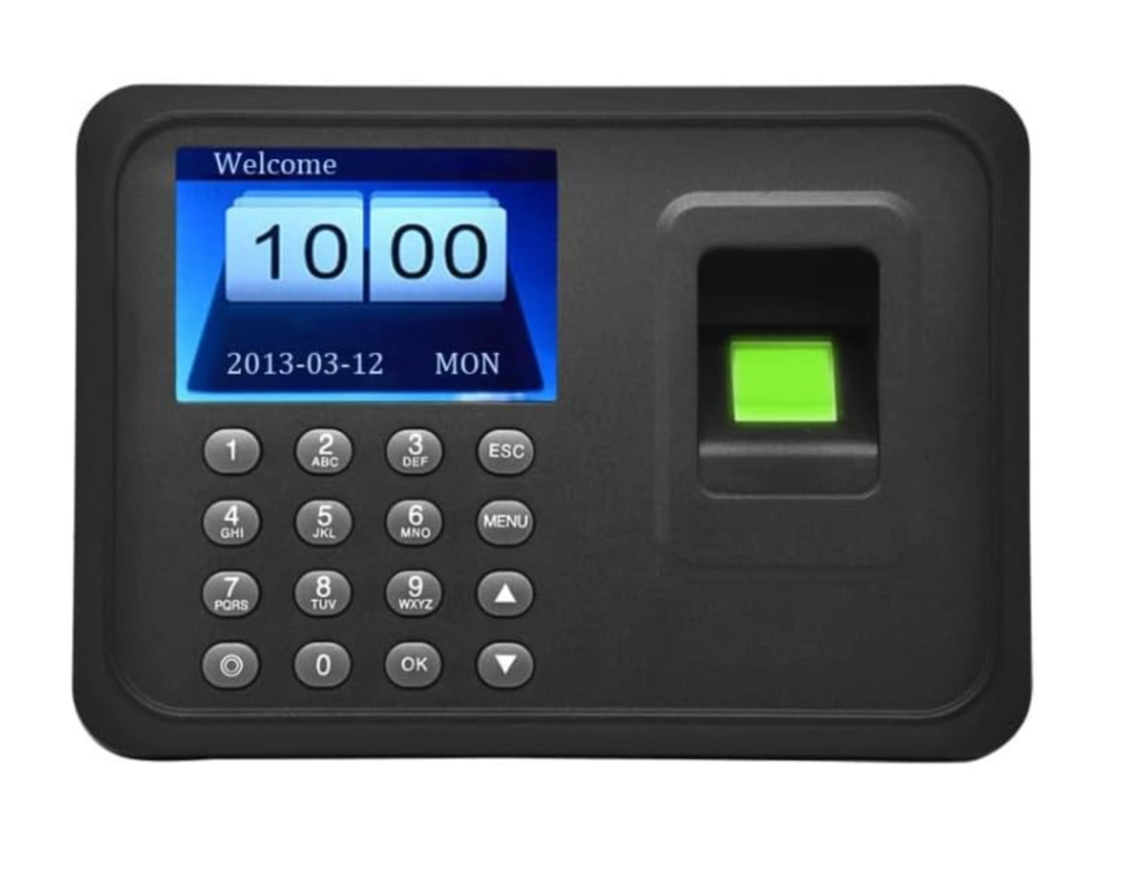 ELUKHT A6 Biometric Fingerprint Attendance Time Clock Machine New Open Box