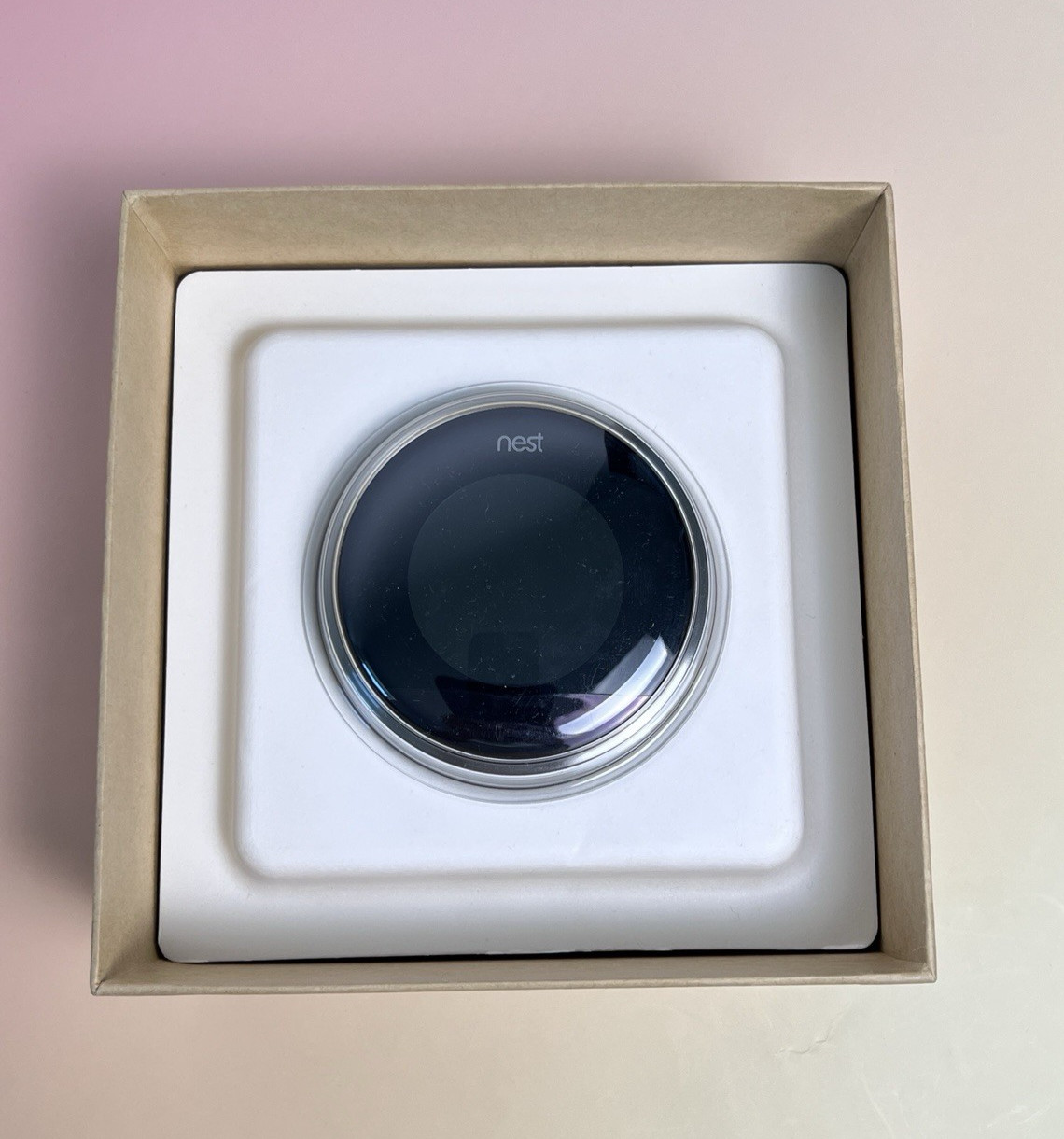 Nest 2nd Generation Learning Thermostat Stainless Steel Smart WiFi UNTESTED