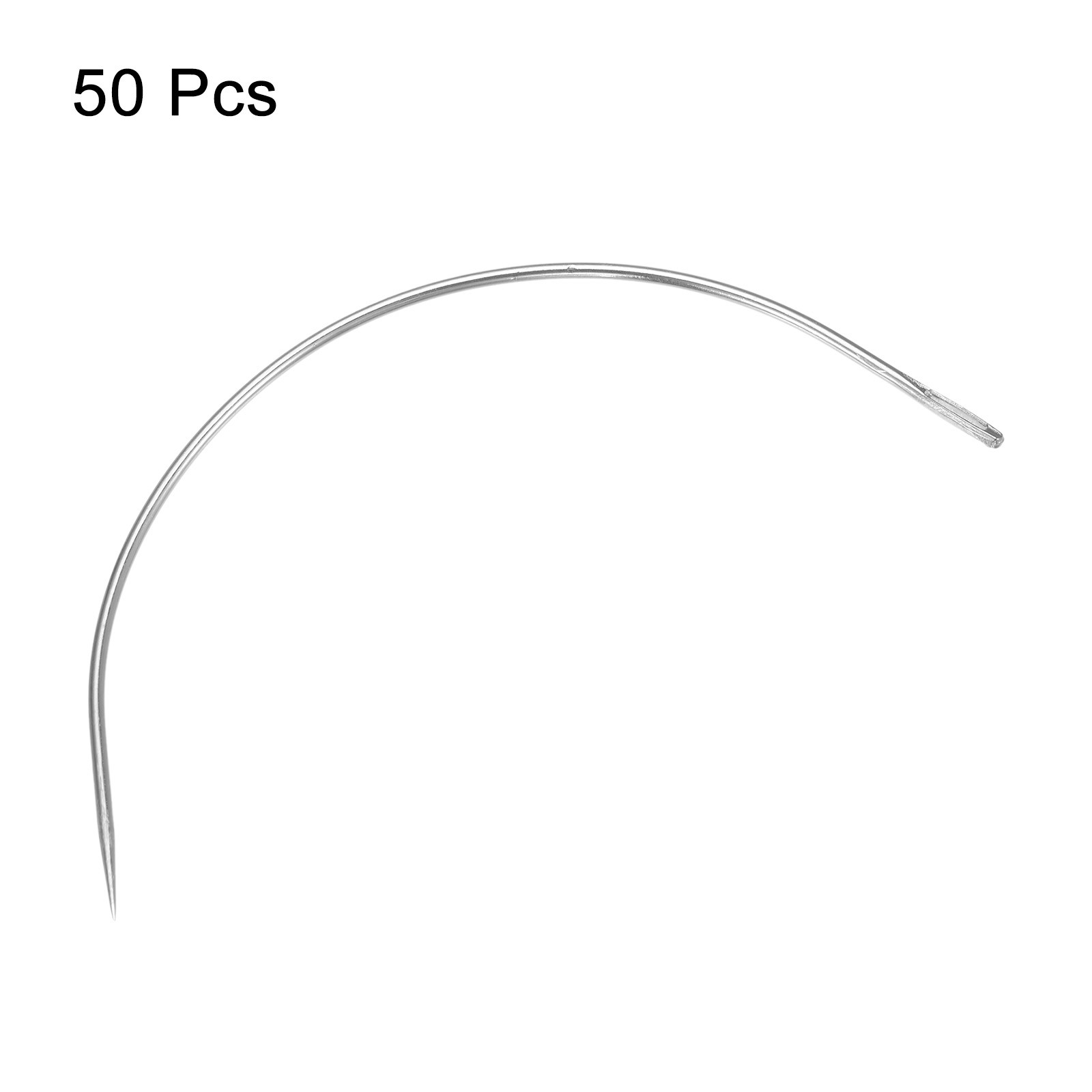50Pcs Curved Needles 6" C Type Weaving Sewing Needles Wig Making Upholstery