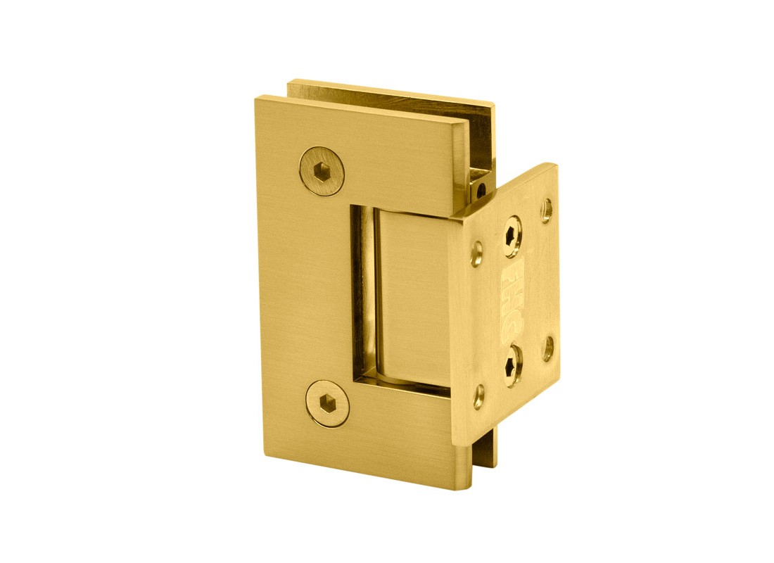FHC GLENS2SB Glendale Square Wall Mount Hinge Short Back Plate - Satin Brass