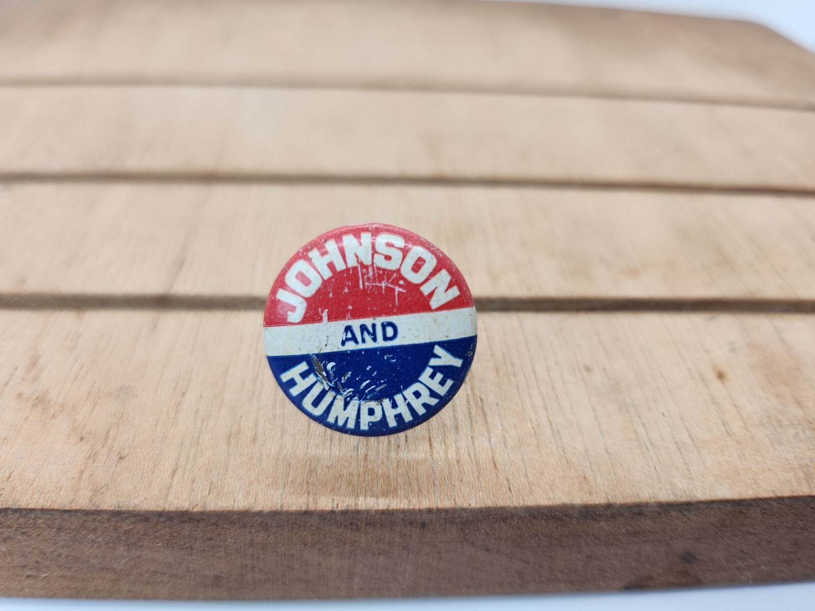 3/4" - Johnson Humphrey - 1964 - Vintage Pinback Button - See Photos