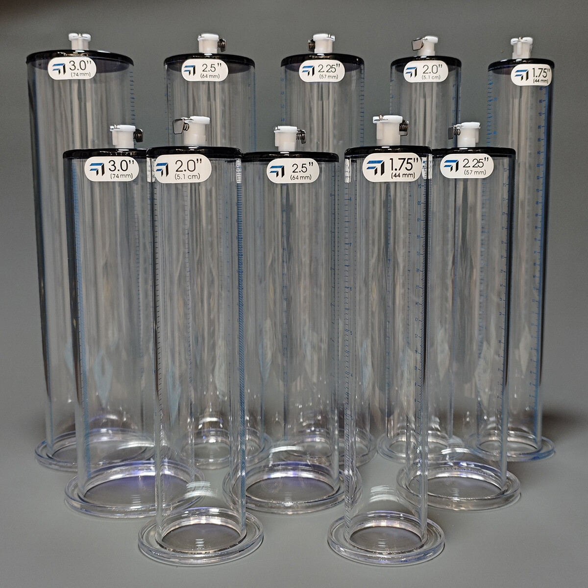 Cylinder WIDE Flange Untapered 3mm Thick Walls for Penis Vacuum Pump Enhancement