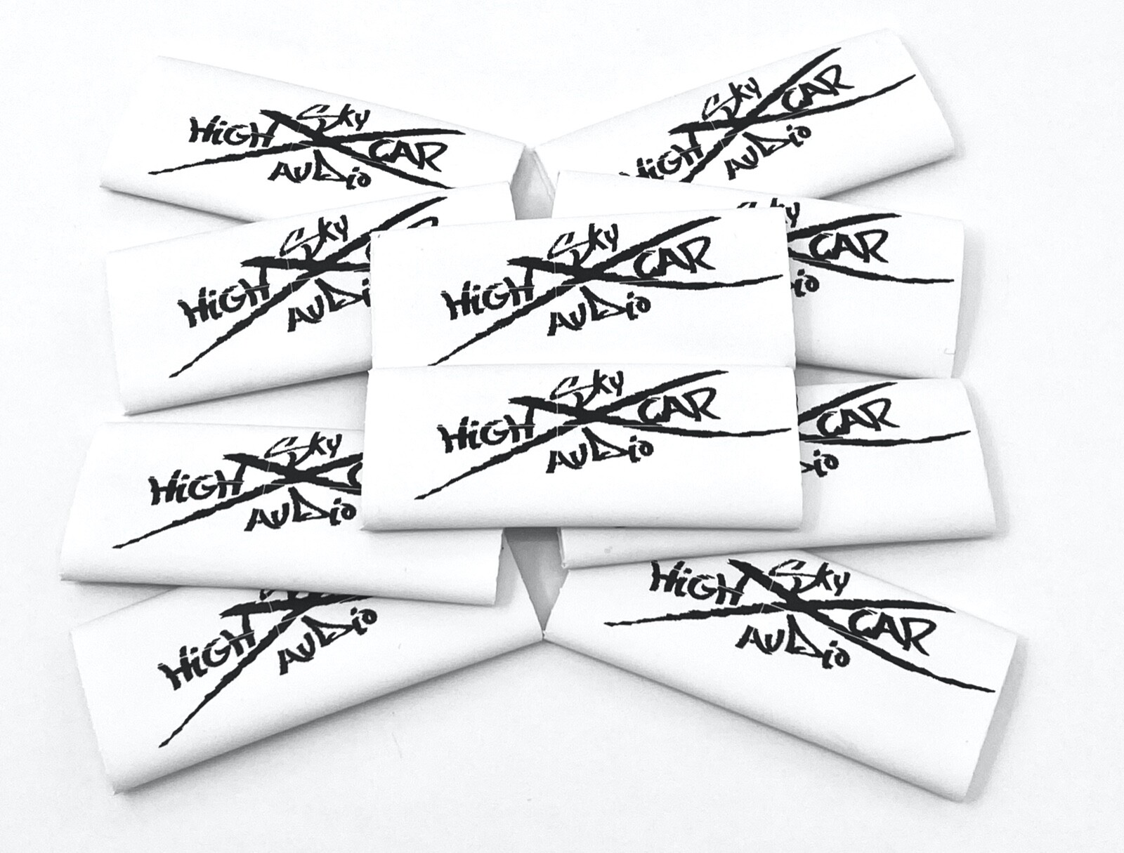 (10) 4 or 8 Gauge WHITE 3/8" x 2" Heat Shrink Tube 4 Ring Terminals GA Tubing