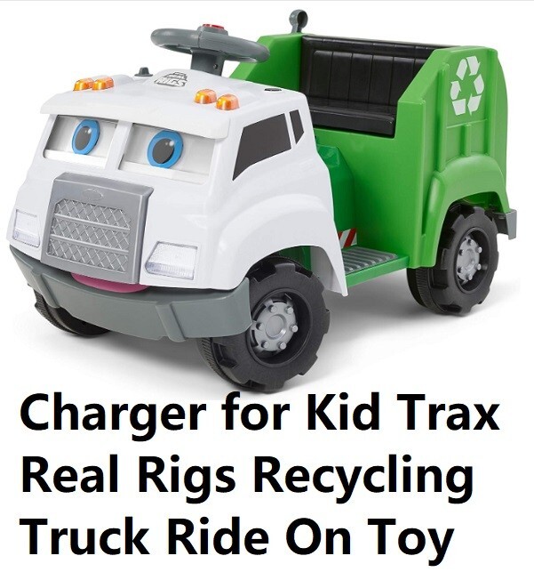 🔥power supply Battery charger for Kid Trax 6V Real Rigs recycling truck ride on
