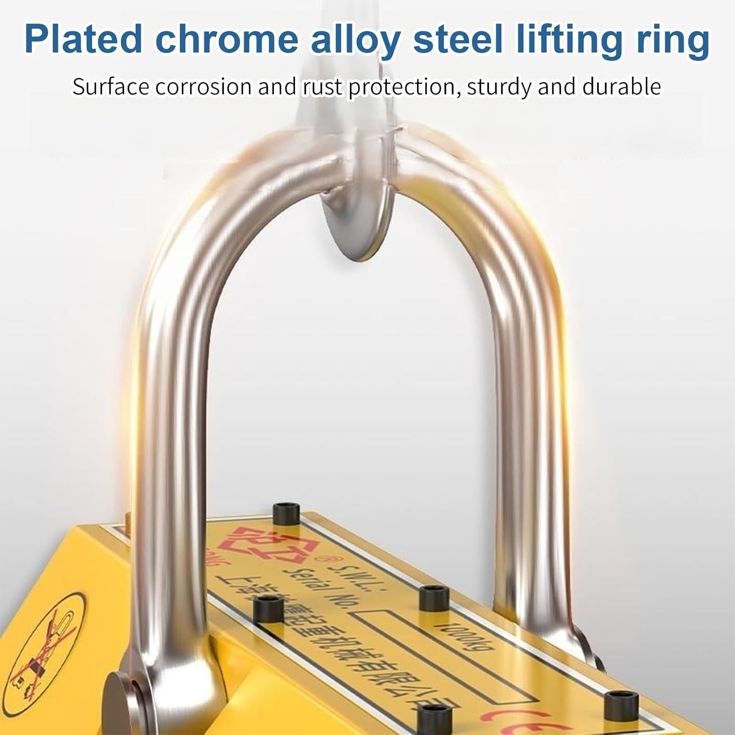 Robust 440 lb Magnetic Lifter with Chrome Hook – Effortless Lifting Solutions