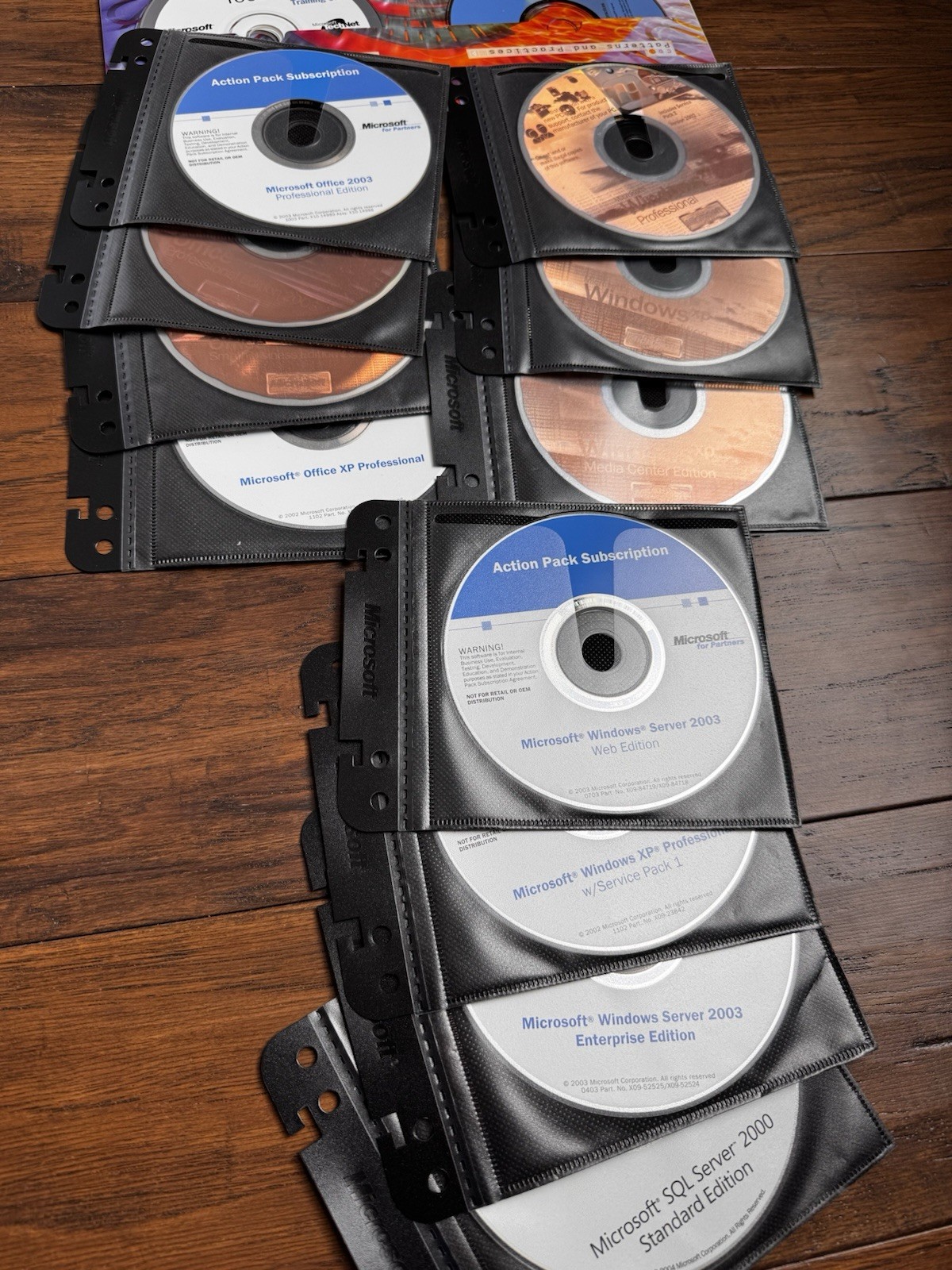 Microsoft Action Pack Subscription Partner Program: 17 CD's Lot & 91 Keys