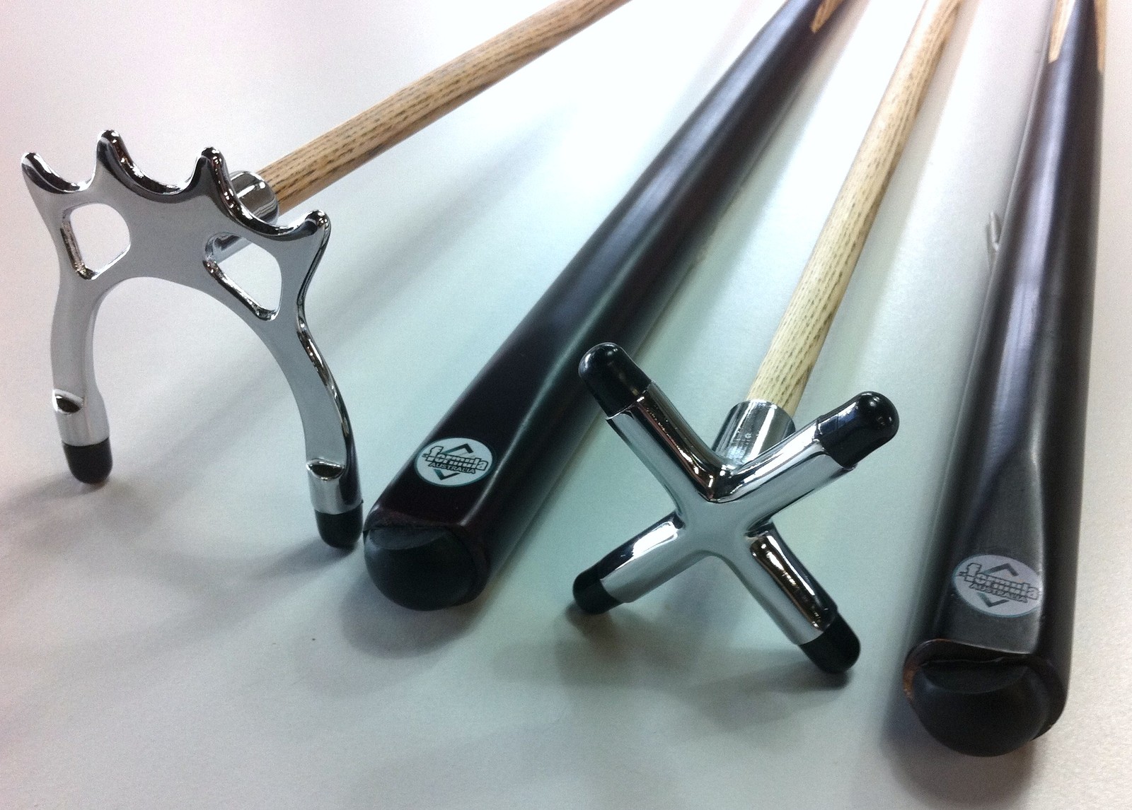 ASH PRO POOL SNOOKER CUE REST & SPIDER SET (TWO PIECE) CHROME FITTINGS