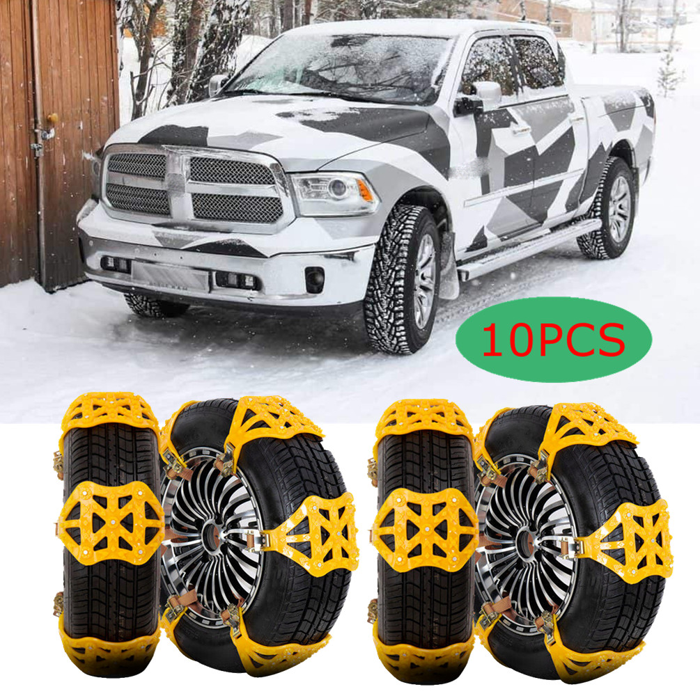10X Car Truck Wheel Tire Snow Chains Emergency Anti-skid For DODGE RAM 1500