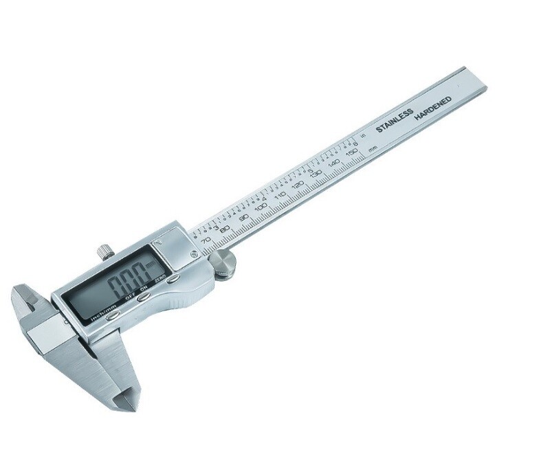 4CR13 Stainless Steel Digital Vernier Caliper with Large LCD Window 6"/8"