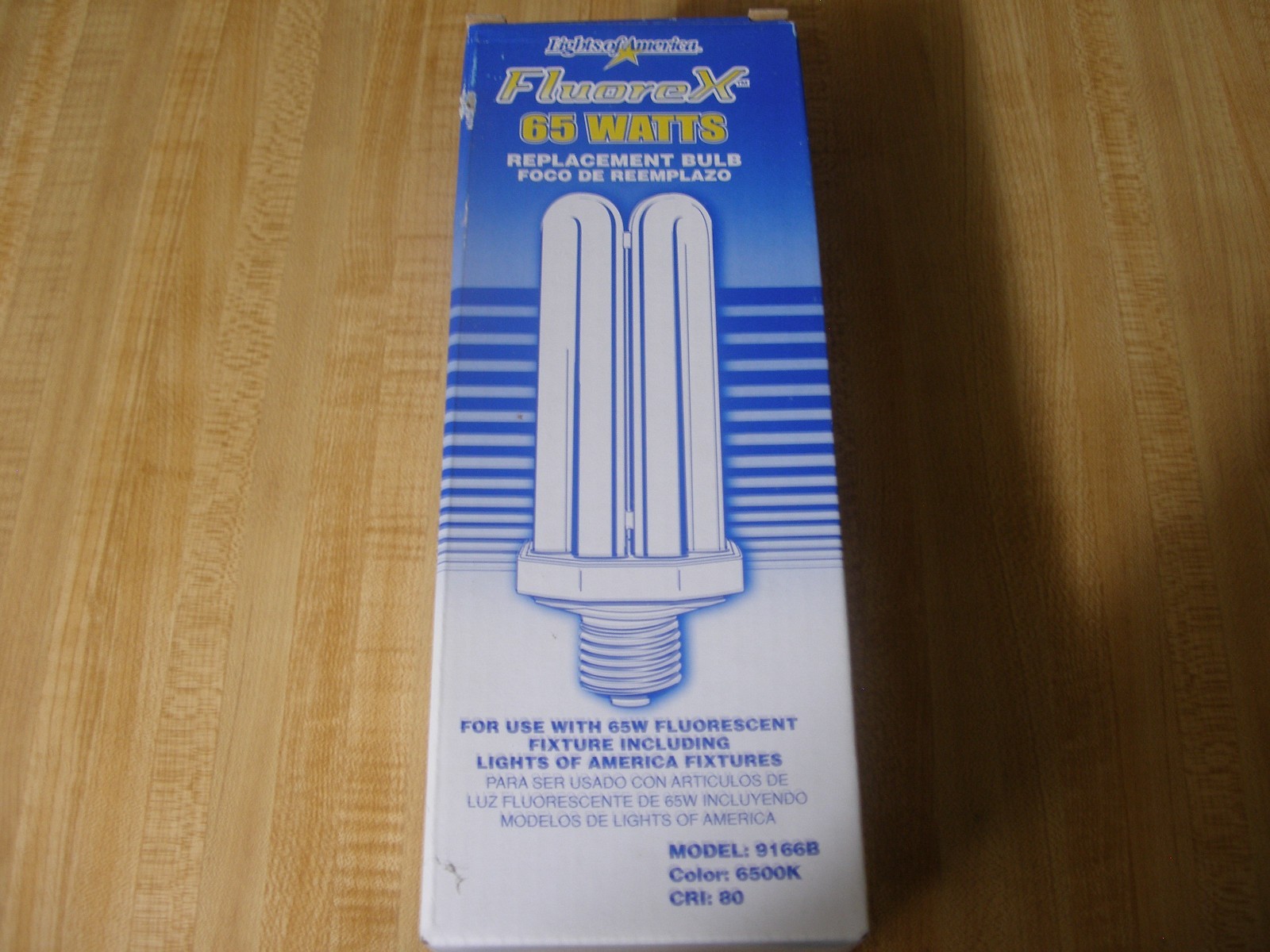 Lights of America FluoreX 65W E39 9166B 6500K Cool White Replacement Light Bulb