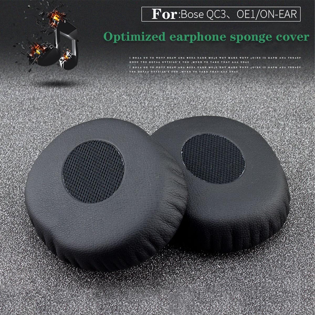 Replacement Ear Pads Kit for Bose QuietComfort 3 QC3 Bose Qc3 Headphones