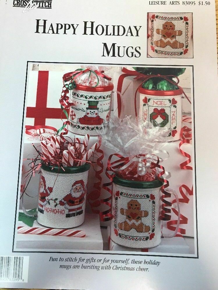 Cross Stitch Patterns: Happy Holiday Mugs (Cross Stitch Lites)