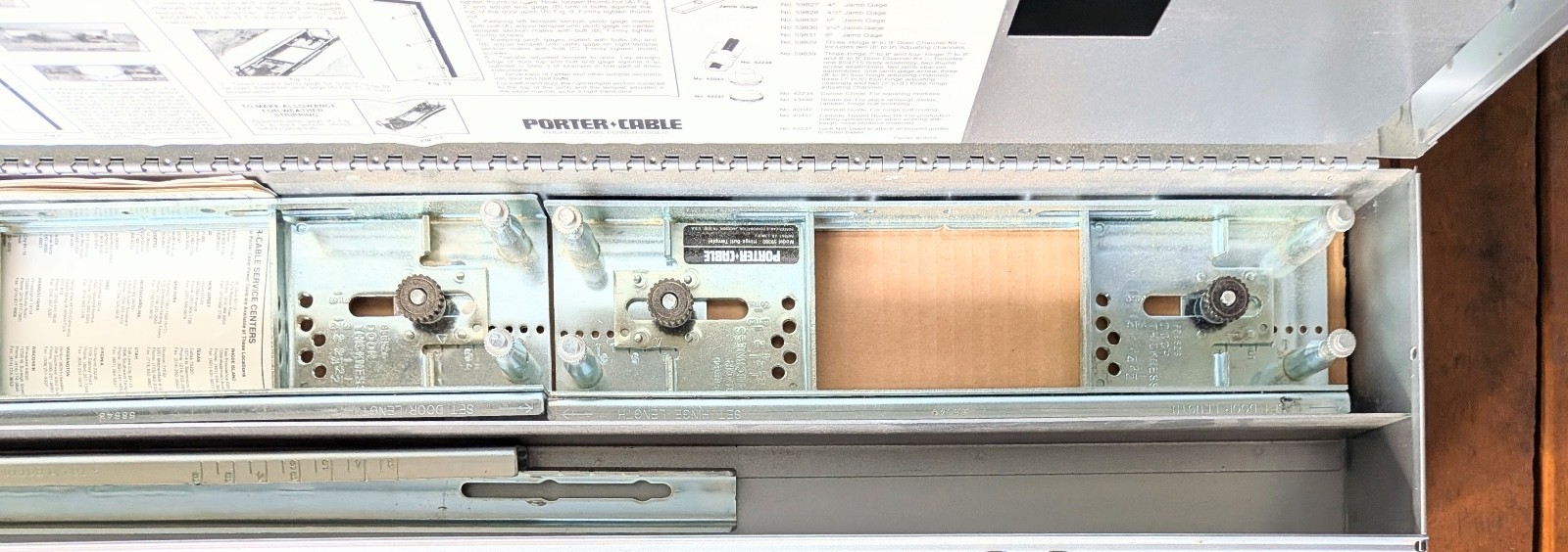 Porter Cable Hinge Butt Template Kit 59380 for Doors in Box/ Complete / Pristine