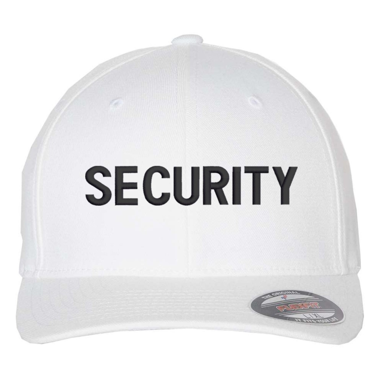 SECURITY Fitted Baseball Hat Uniform Guard Officer Pro-Formance Flexfit Cap