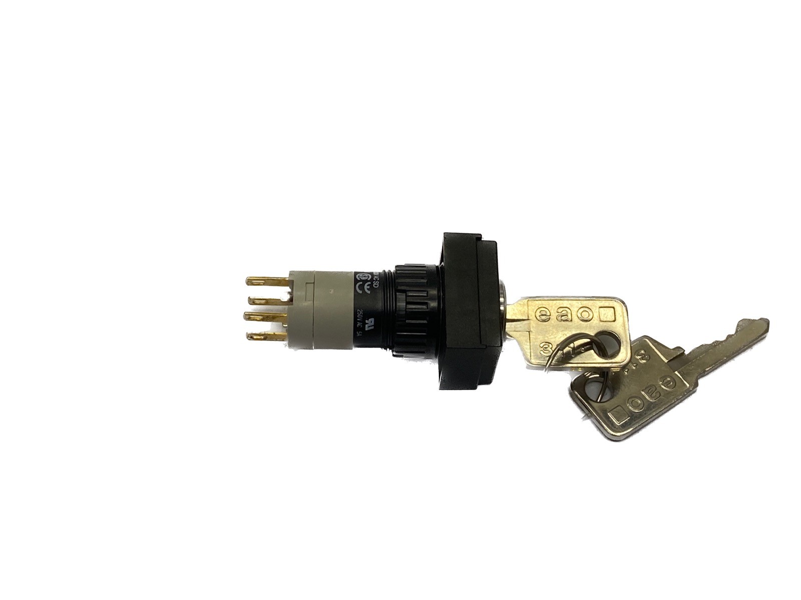 NOS EAO 5A 250VAC 1NC 1 NO 2 Postion Key Selector Switch 51-195.022D