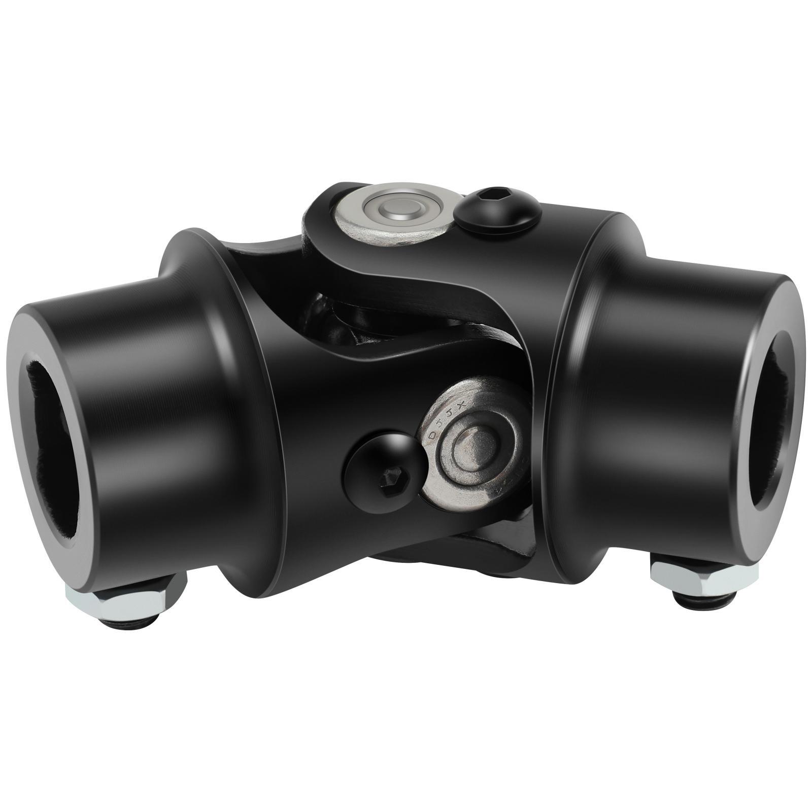 Universal Steering U Joint Ford Triangle X 3/4" DD Black Steel Single U-Joint