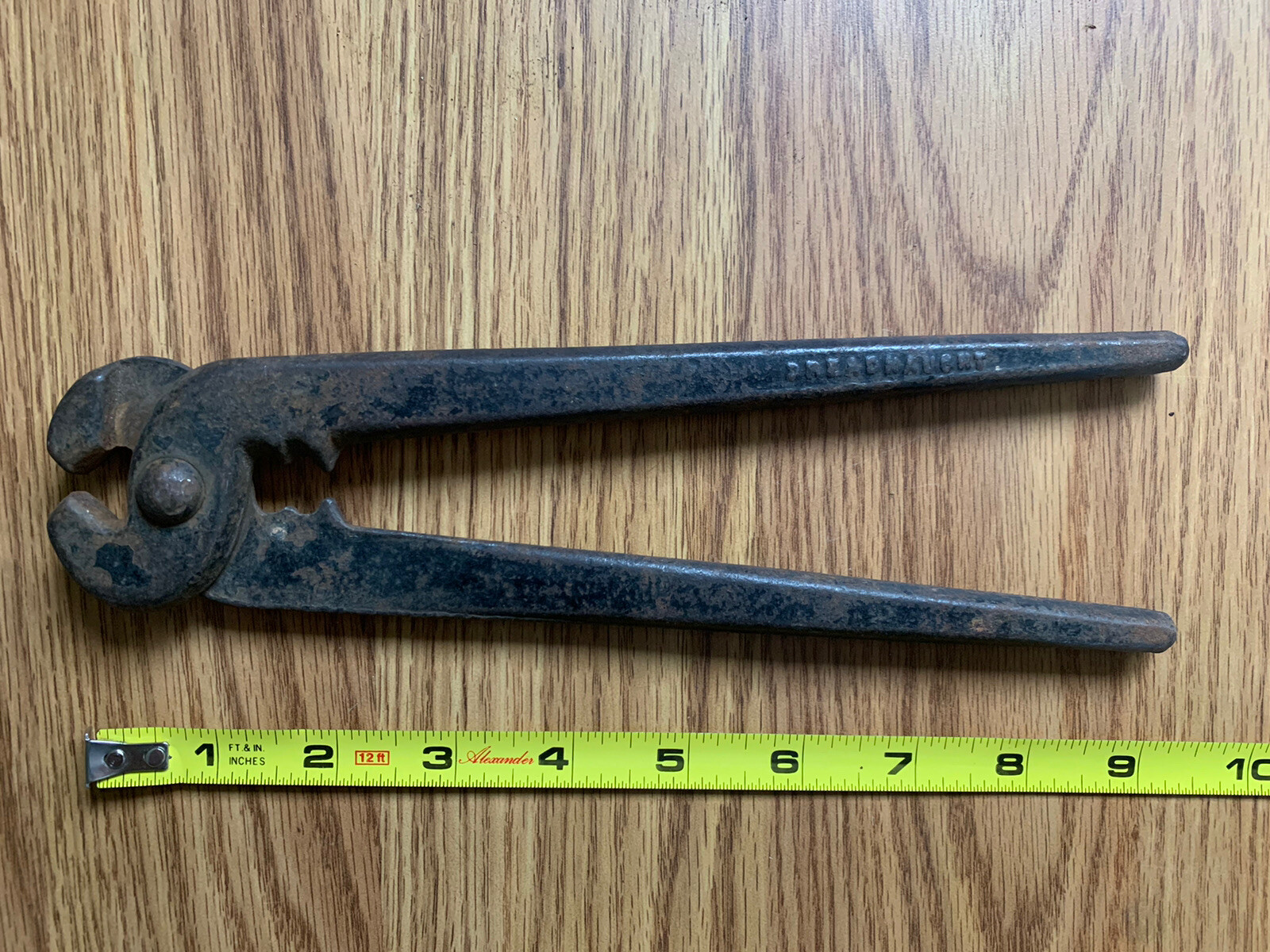 Antique Dreadnaught Iron Farrier Nail Nippers Pullers Pliars