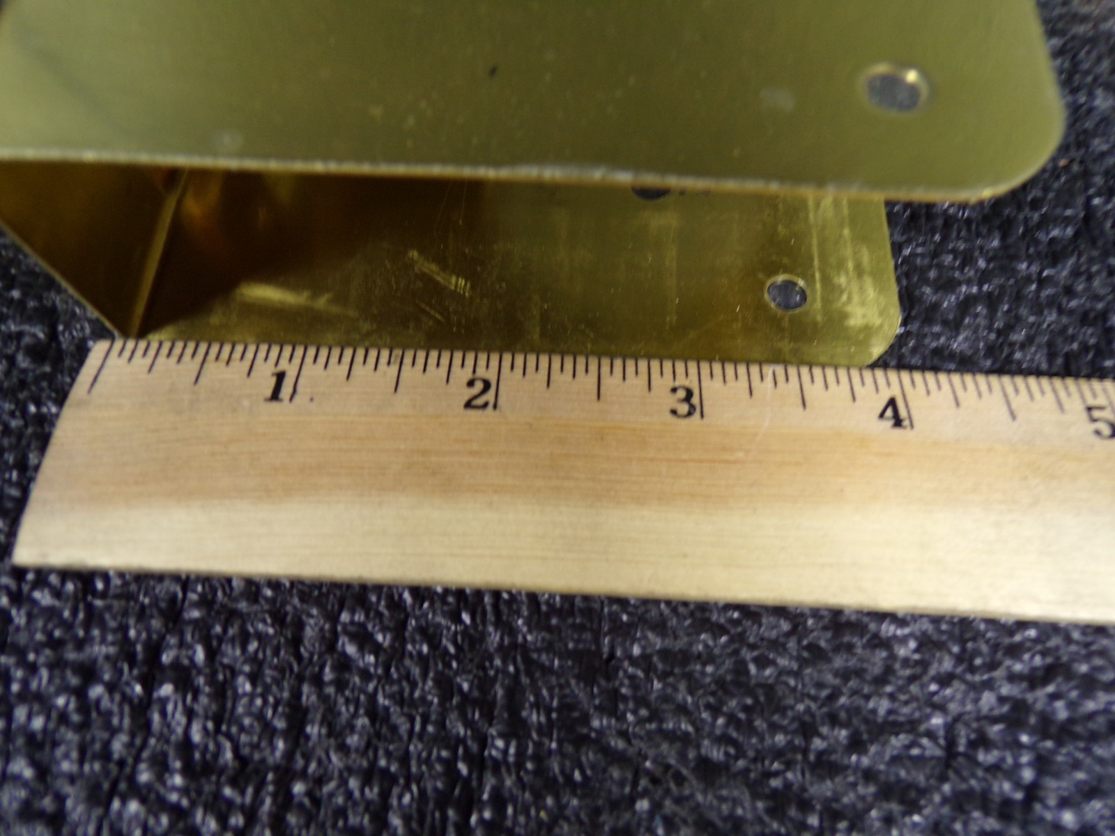 Protector Plate, Brass 1-3/8", Backset 2 3/4" (K)