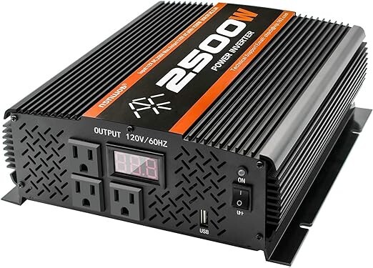 2500W inverter 12V to110V /120V Modified Sine Wave Car Inverter Truck RV