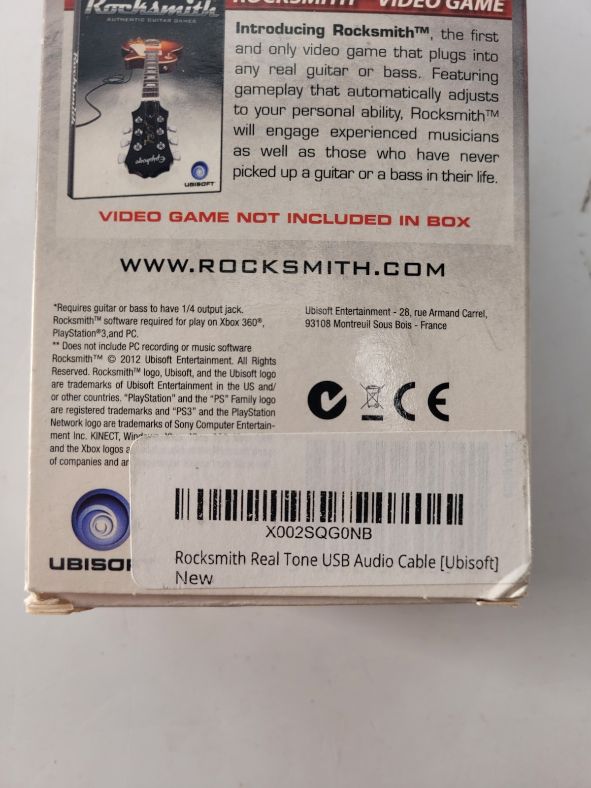 Rocksmith UBISOFT Real Tone Cable Boxed Multi Systems