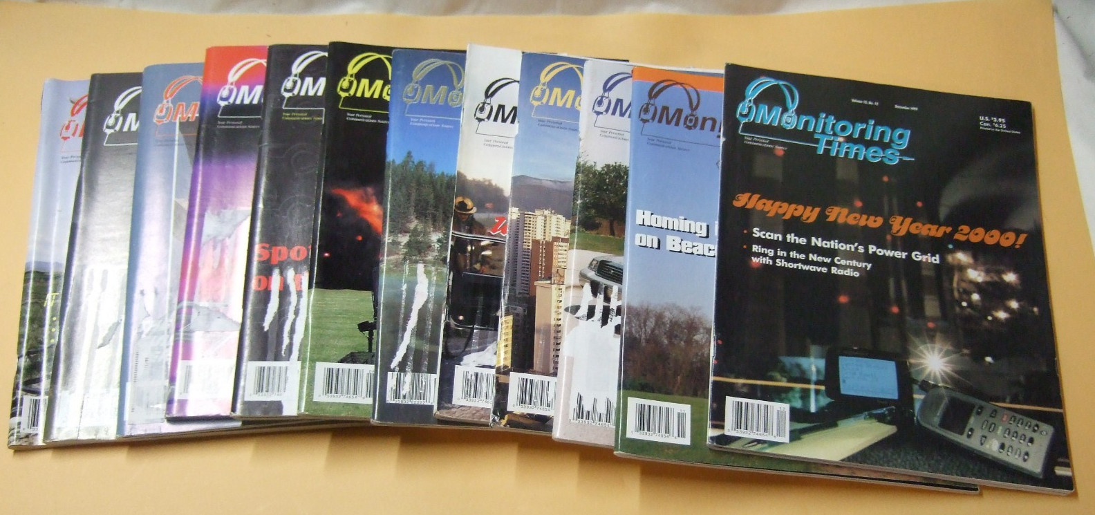 Lot of 12  Vintage Monitoring Times Magazines  January thru December of 1999