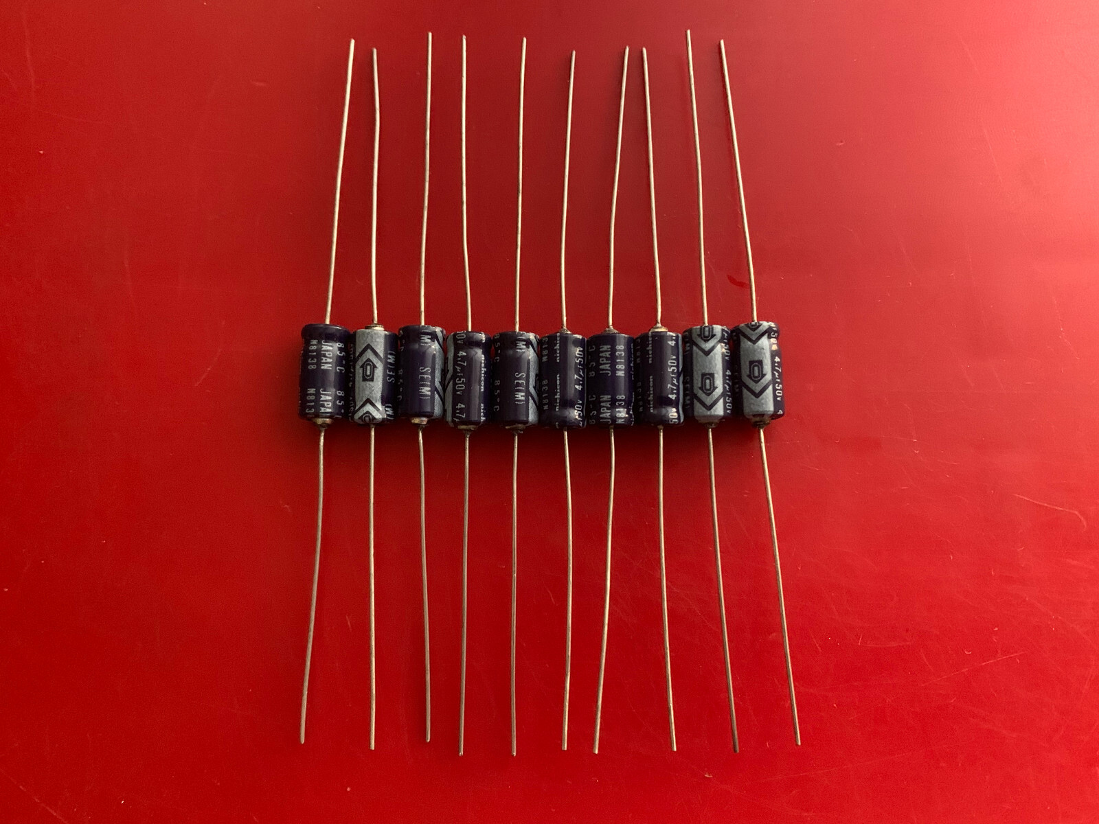 10x TSE1H4R7MAA NICHICON CAP Electrolytic Alum 4.7uF 50V 85' AXIAL