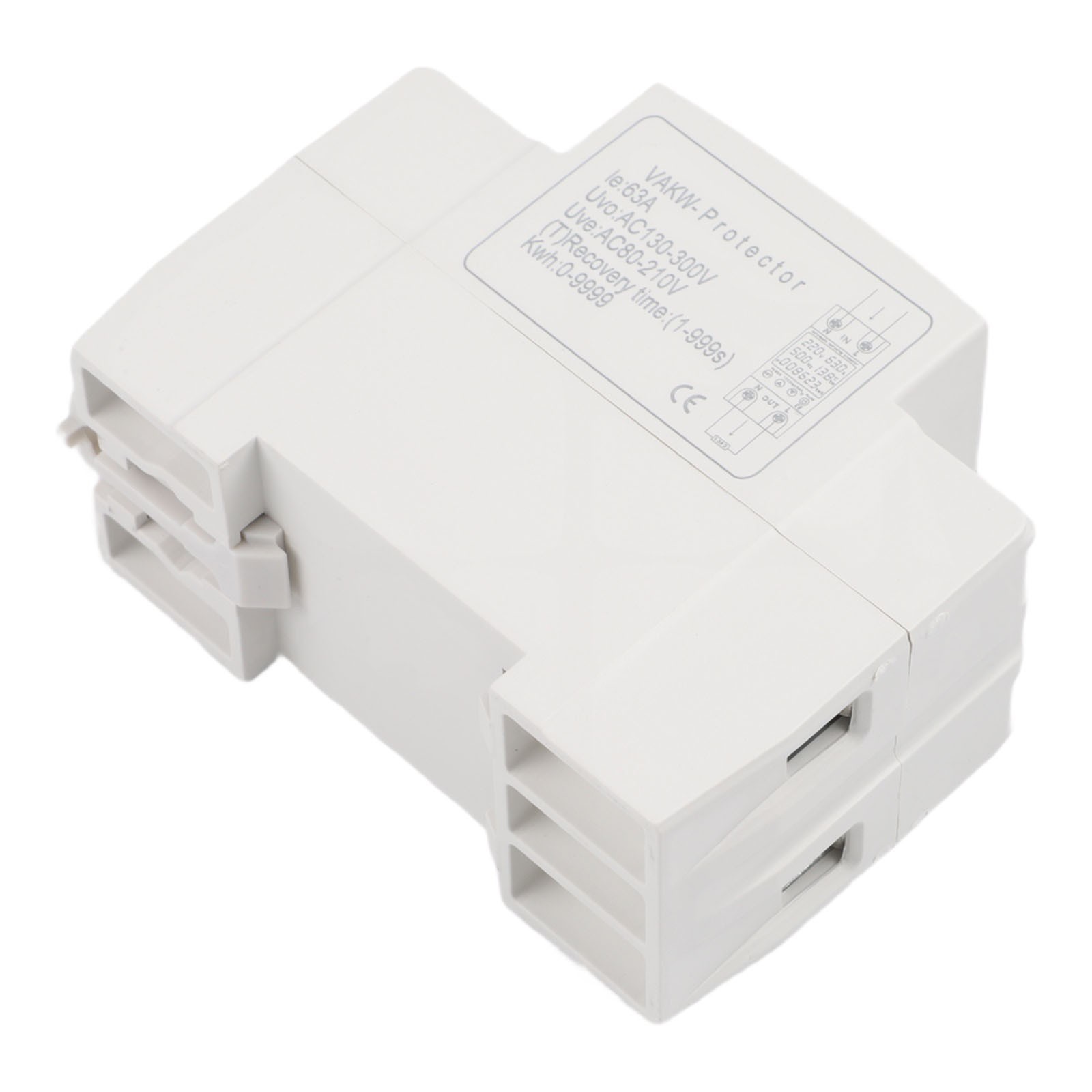 Voltage Safety Meter with AC80 300V Operating Range and 63A Load Capacity