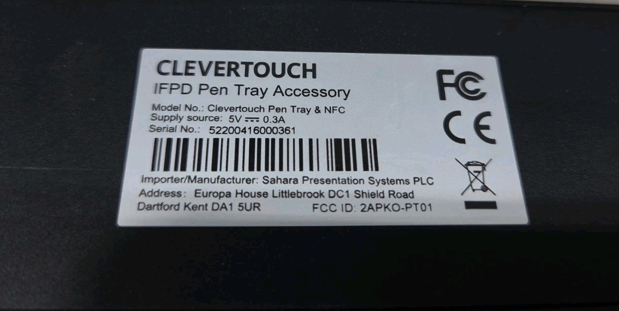 Clevertouch IFPD Pen Tray Accessory