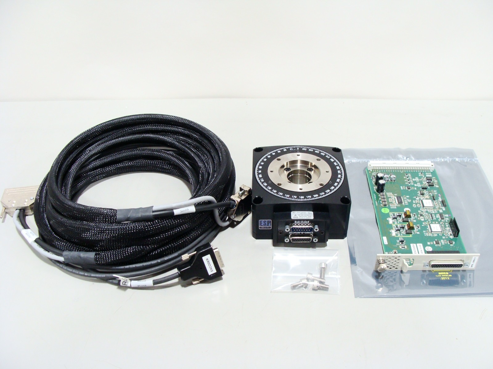 Newport RGV100BL-S Motorized Rotation Stage, High Speed, + Cable & Driver Module