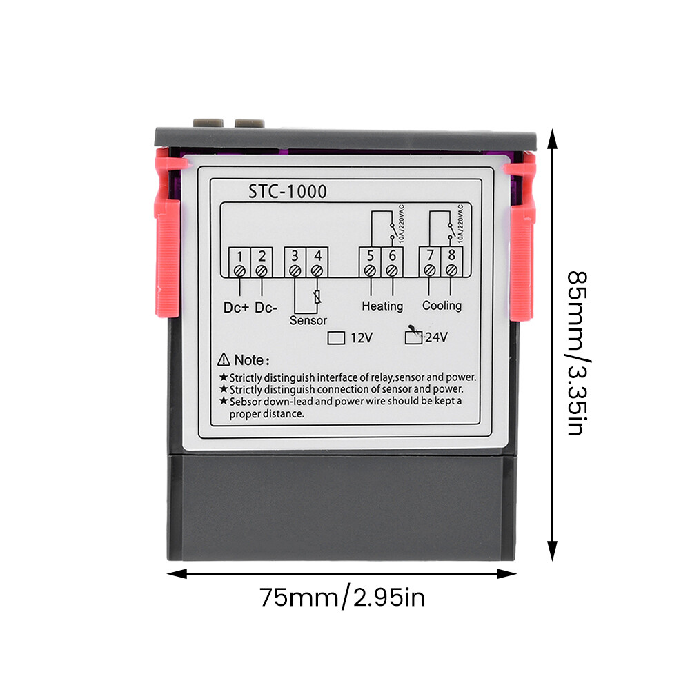 STC-1000 Digital Microcomputer Temperature Controller Thermostat with NTC Sensor