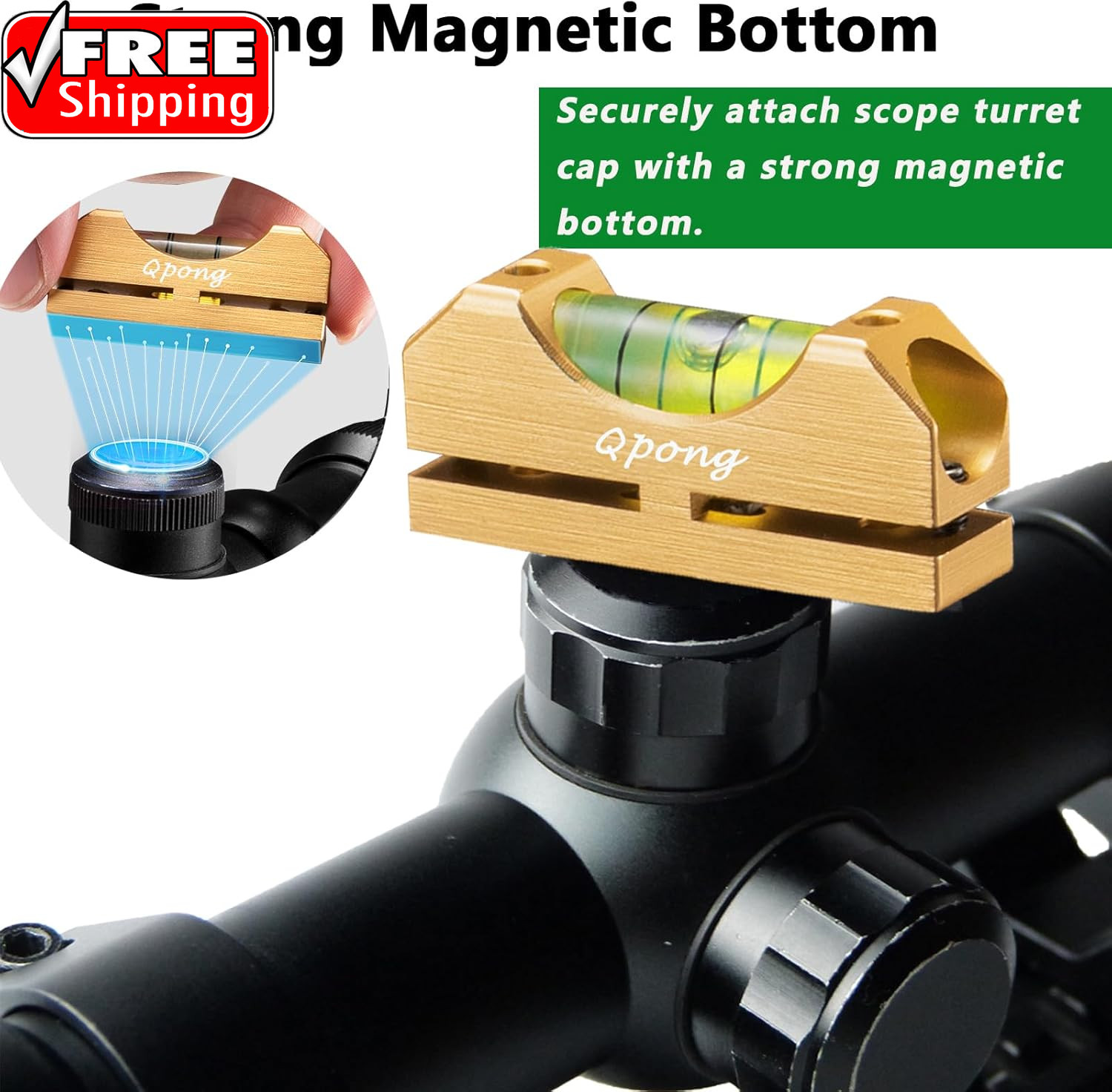 Scope Leveling Kit Scope Level Magnetic Leveling Tool High-Precision Bubble Leve