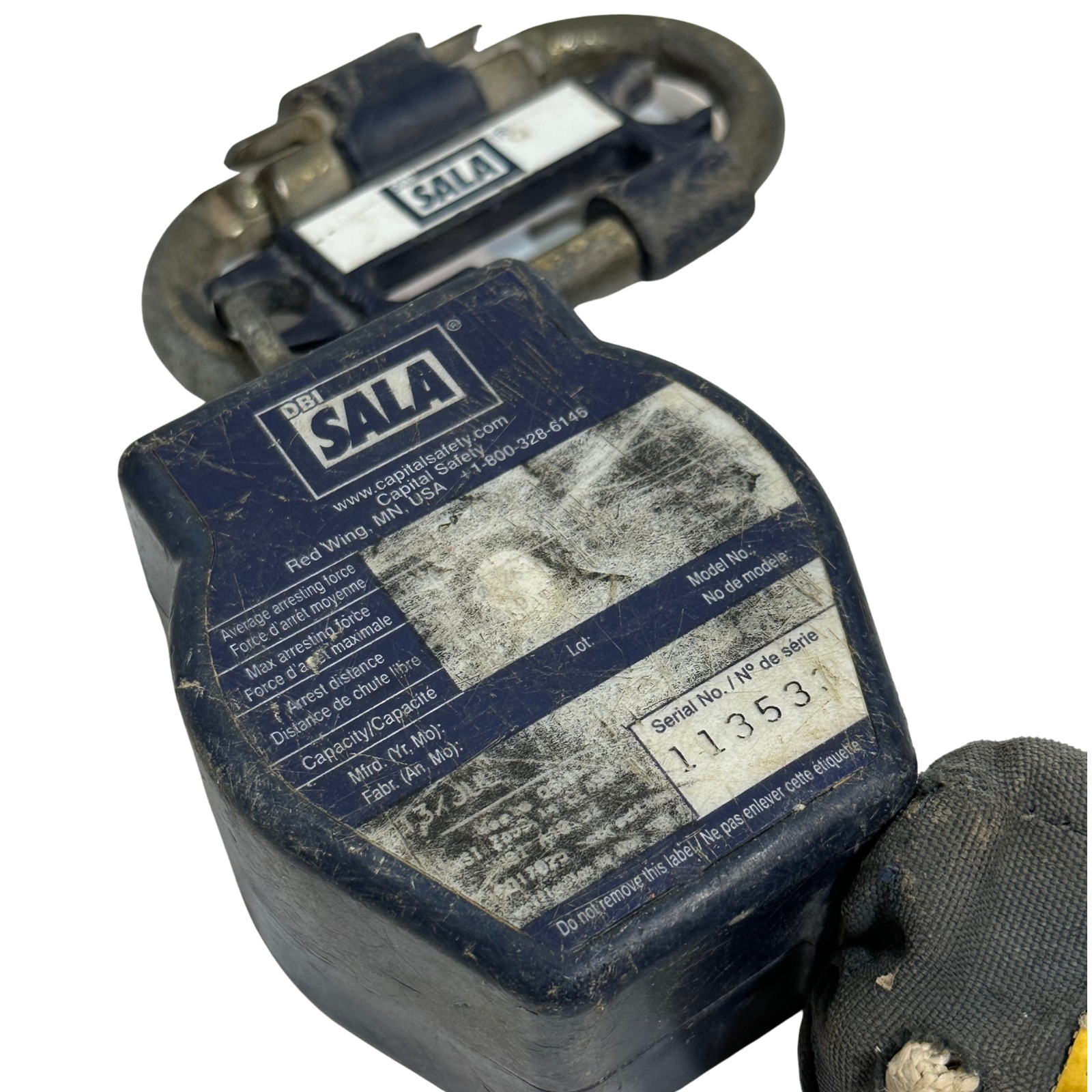 DBI Sala Tool Nano-Lok Self Retracting Life Line Fall Protection Overhead Work