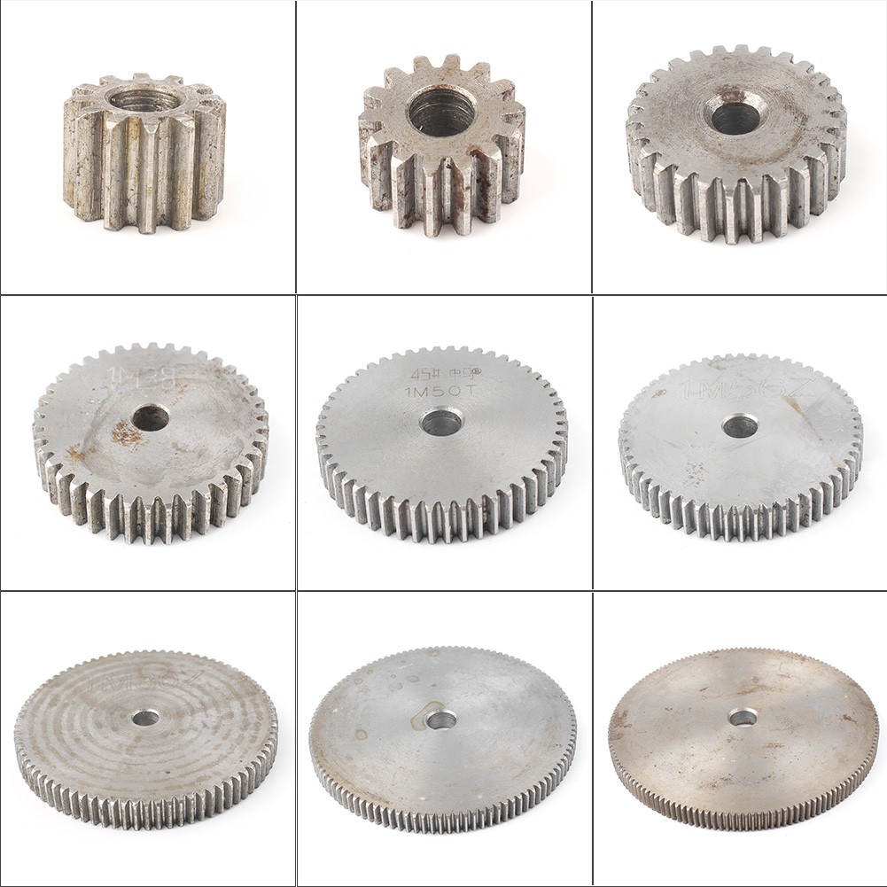 1 Mod 12T-150T Spur Gear 45# Steel Motor Pinion Gear Thickness 10mm *1pc
