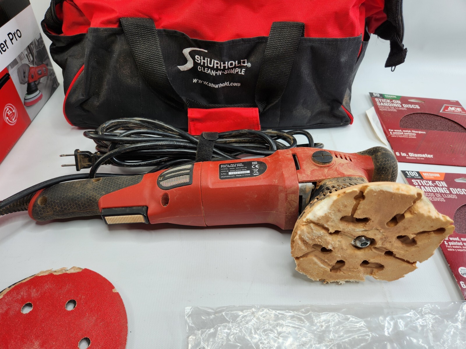 Shurhold 3500 Polisher Buffer Polisher w/ Variable Speed Preowned