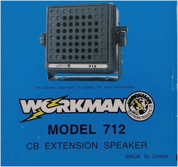 Workman 712 Noise Canceling Heavy Duty Wired Extension CB Radio Speaker New